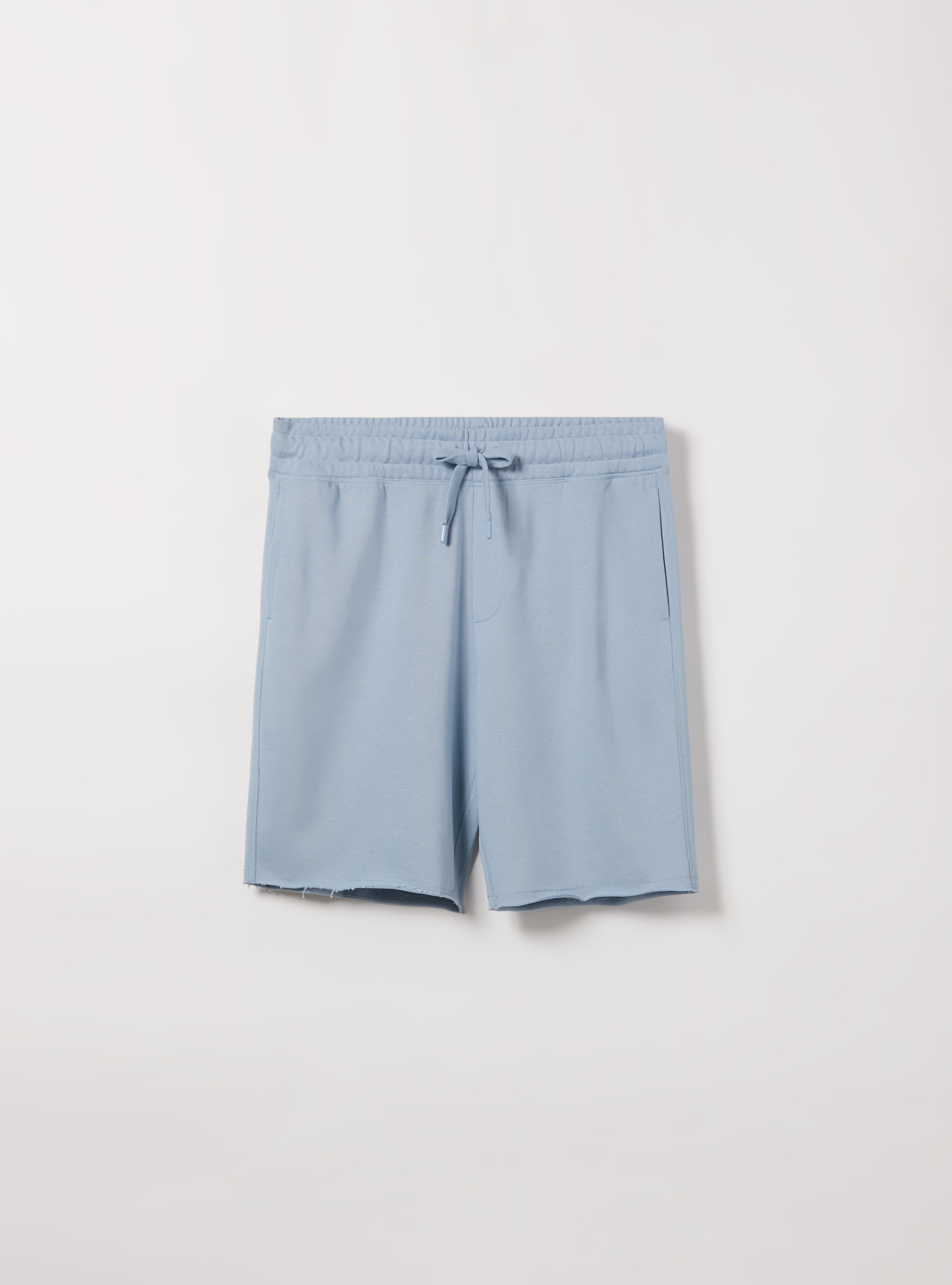 Cotton jogger bermuda shorts, AZ3 AZURE LIGHT