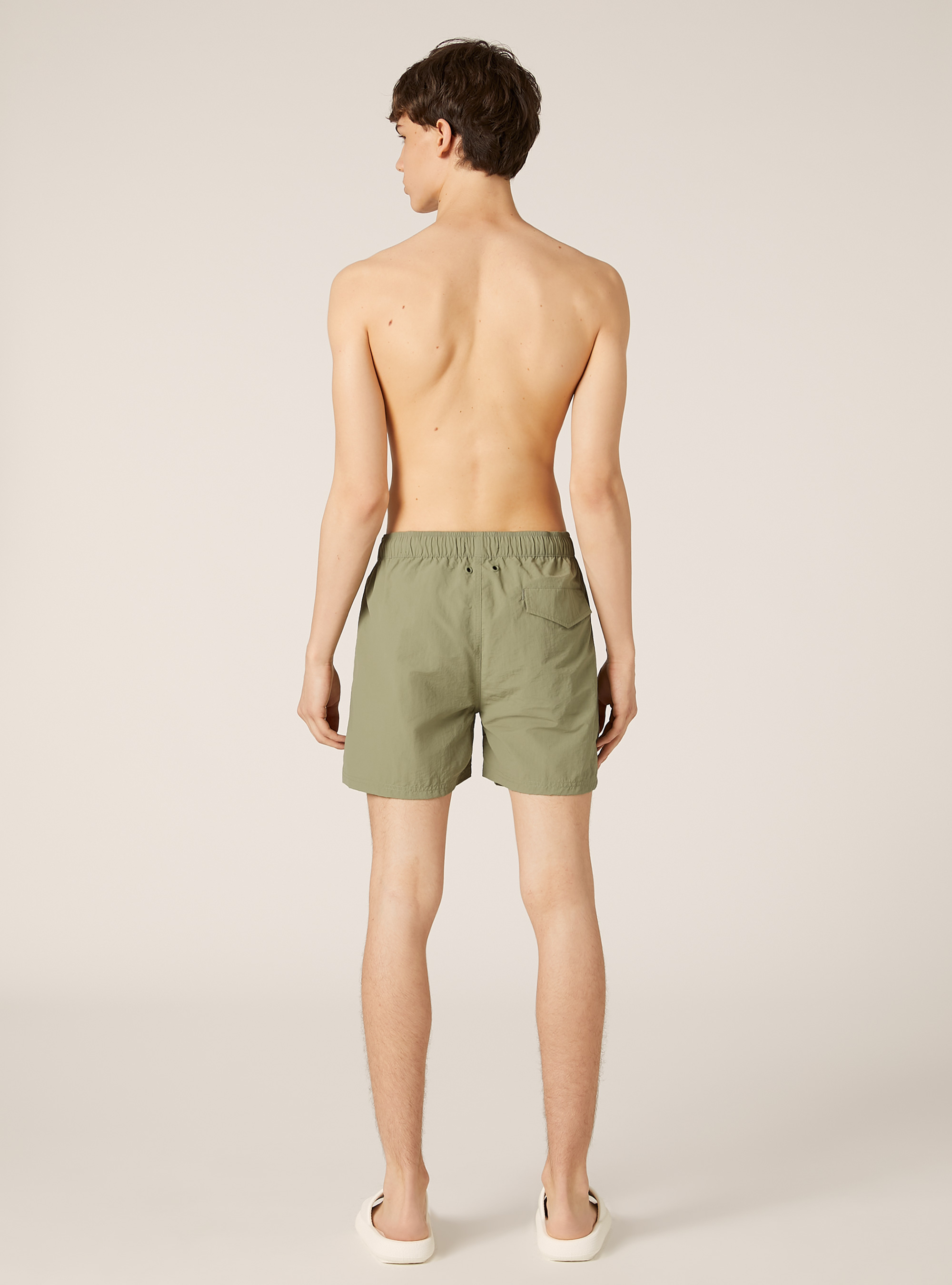 Banador de color liso con bolsillo trasero, KY3 KAKY LIGHT