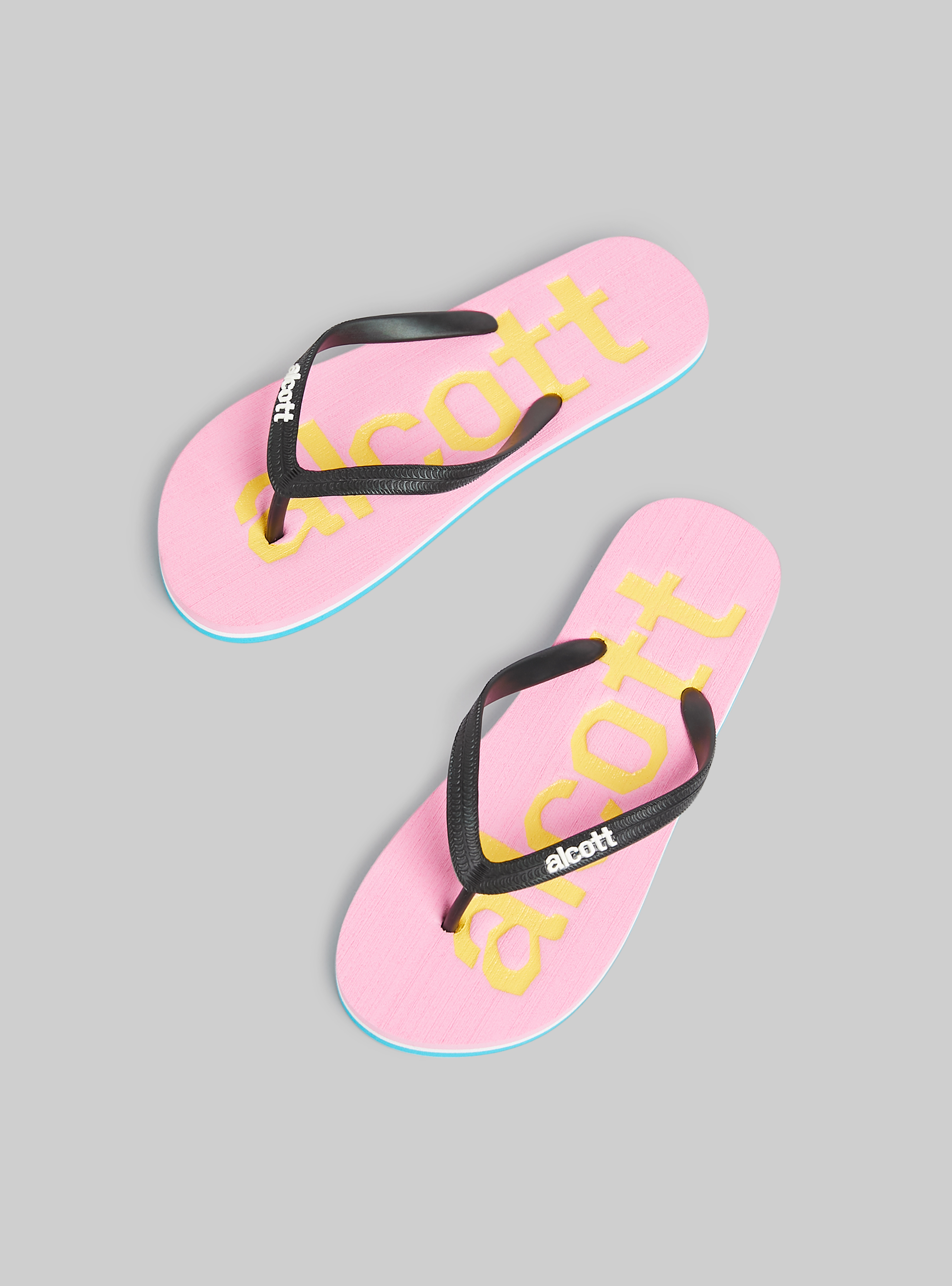 Infradito con logo a contrasto, PK3 PINK LIGHT