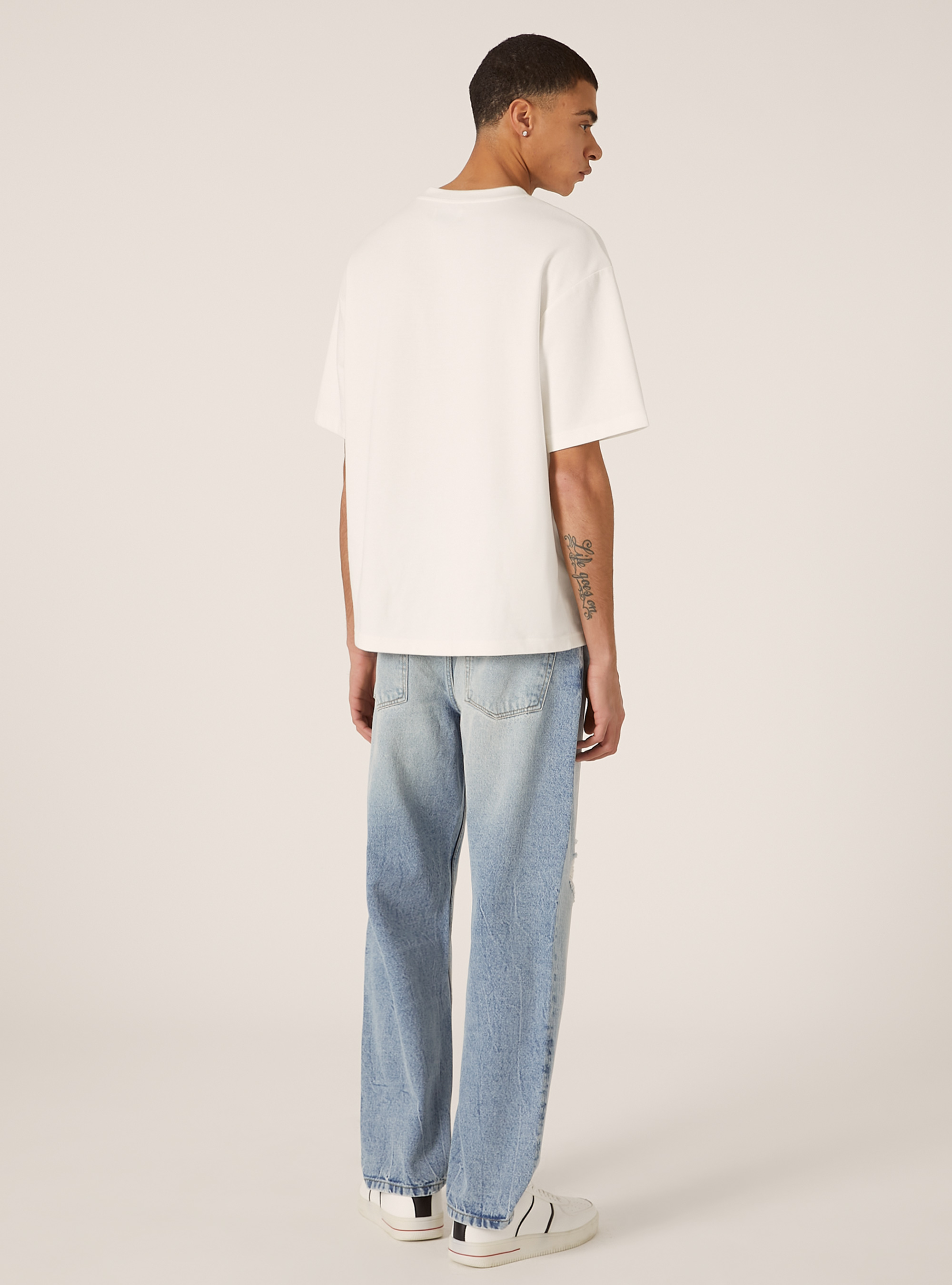 Jeans straight fit, D004 MEDIUM LIGHT BLUE