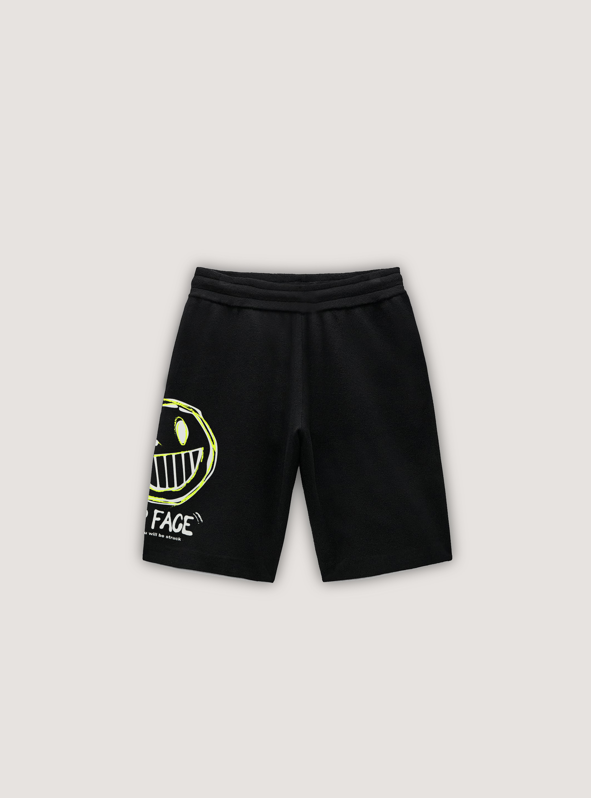 Bermudas con estampado ''Smile Collection'', BK1 BLACK