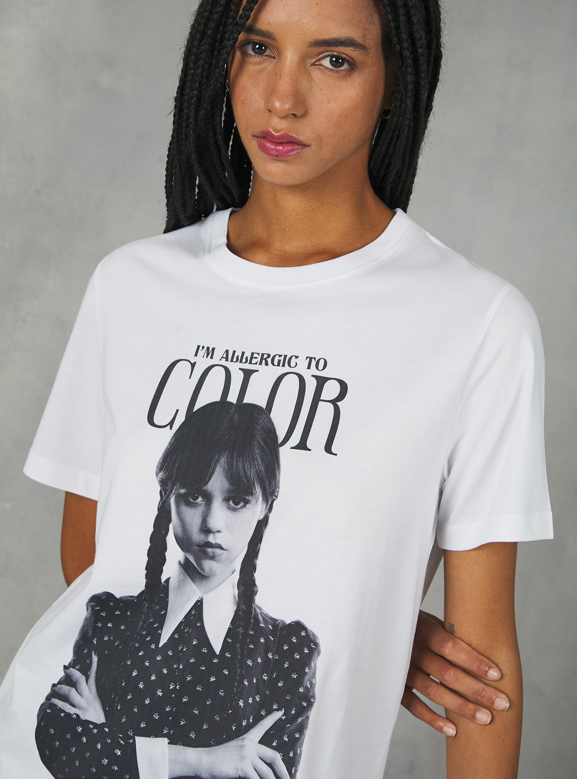 Camiseta Wednesday / Alcott, WH3 WHITE