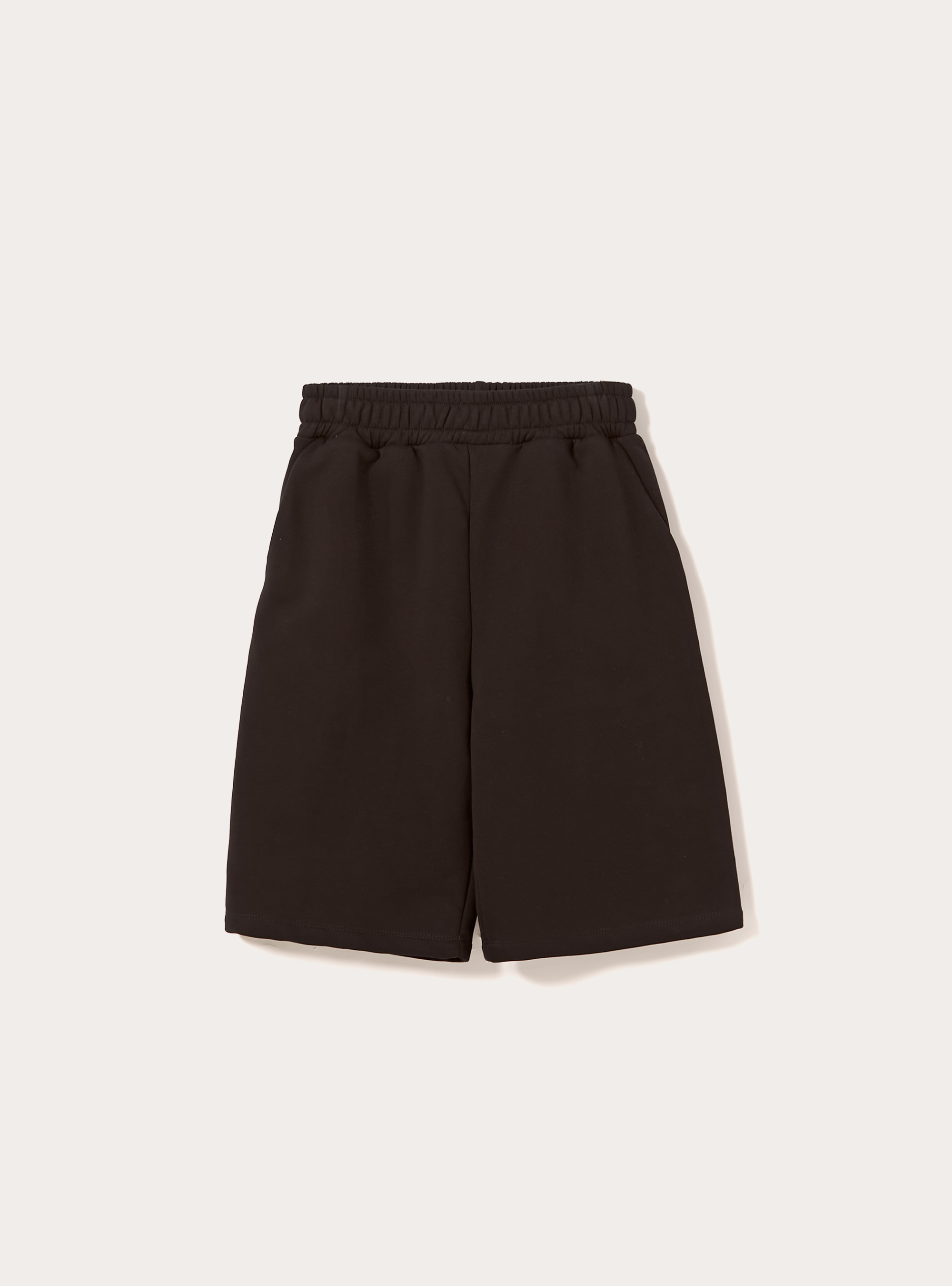 Bermuda loose fit in cotone, BK1 BLACK