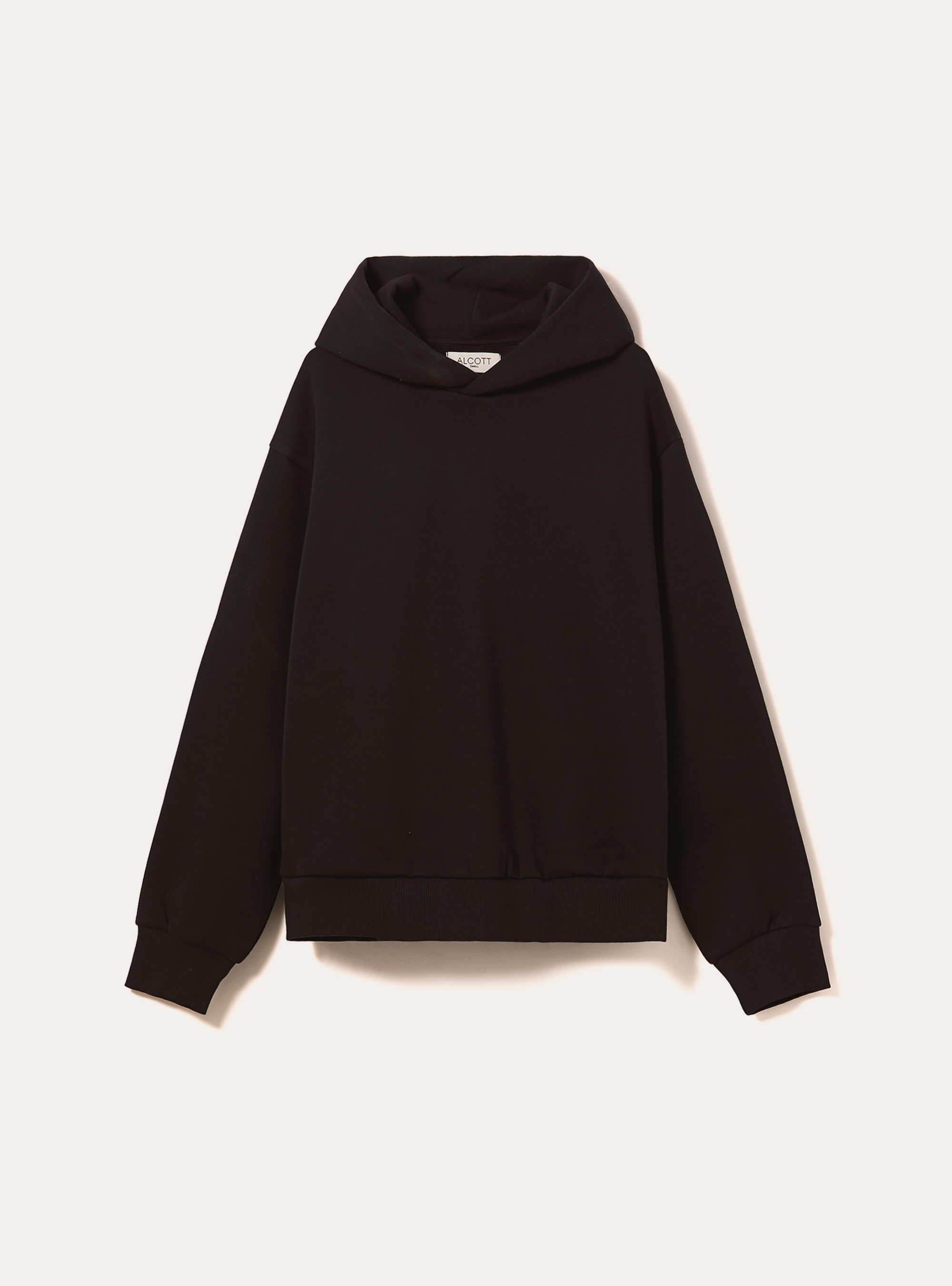 Felpa boxy over fit, BK1 BLACK