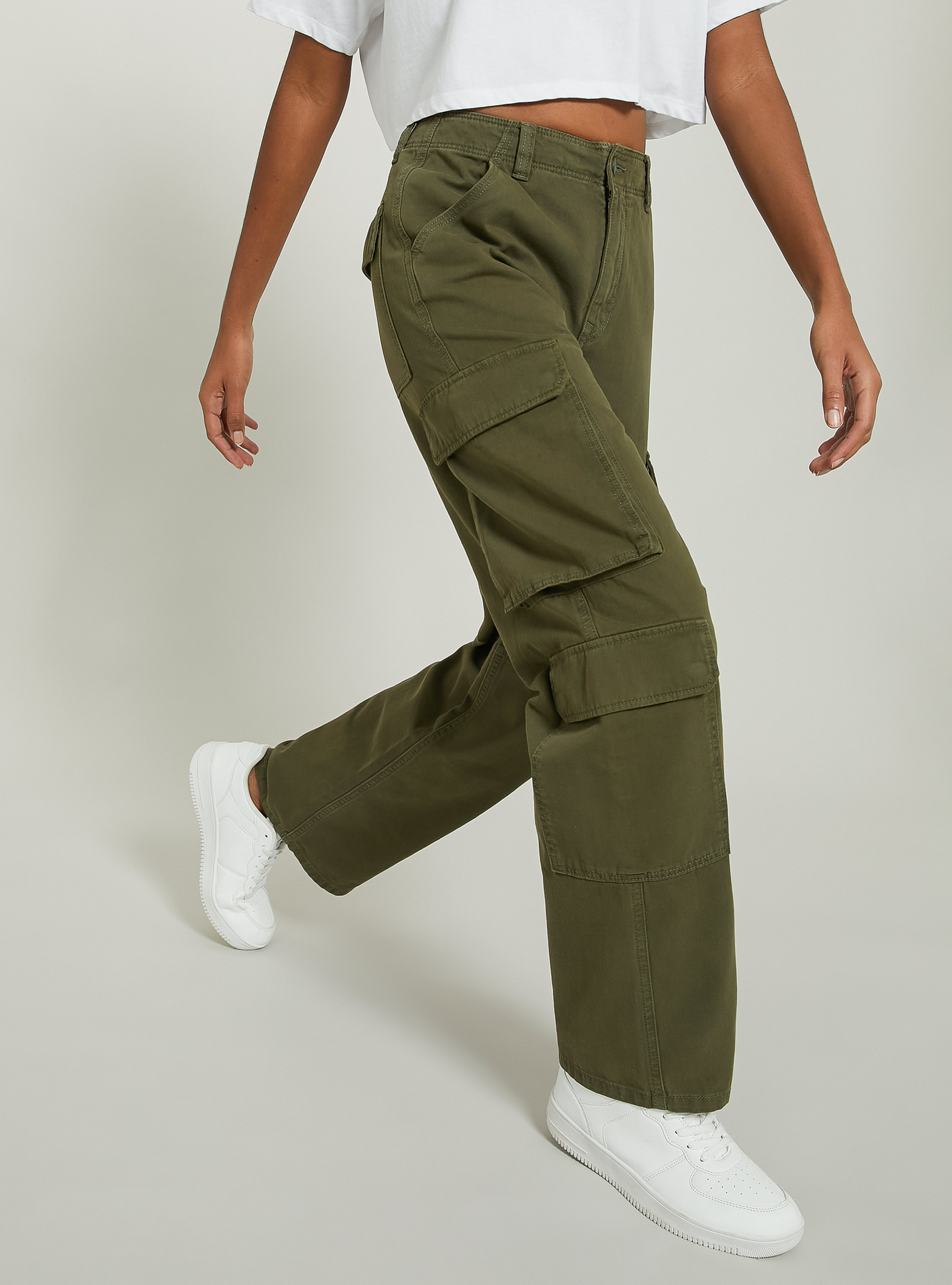 Multicargo twill trousers, KY2 KAKY MEDIUM