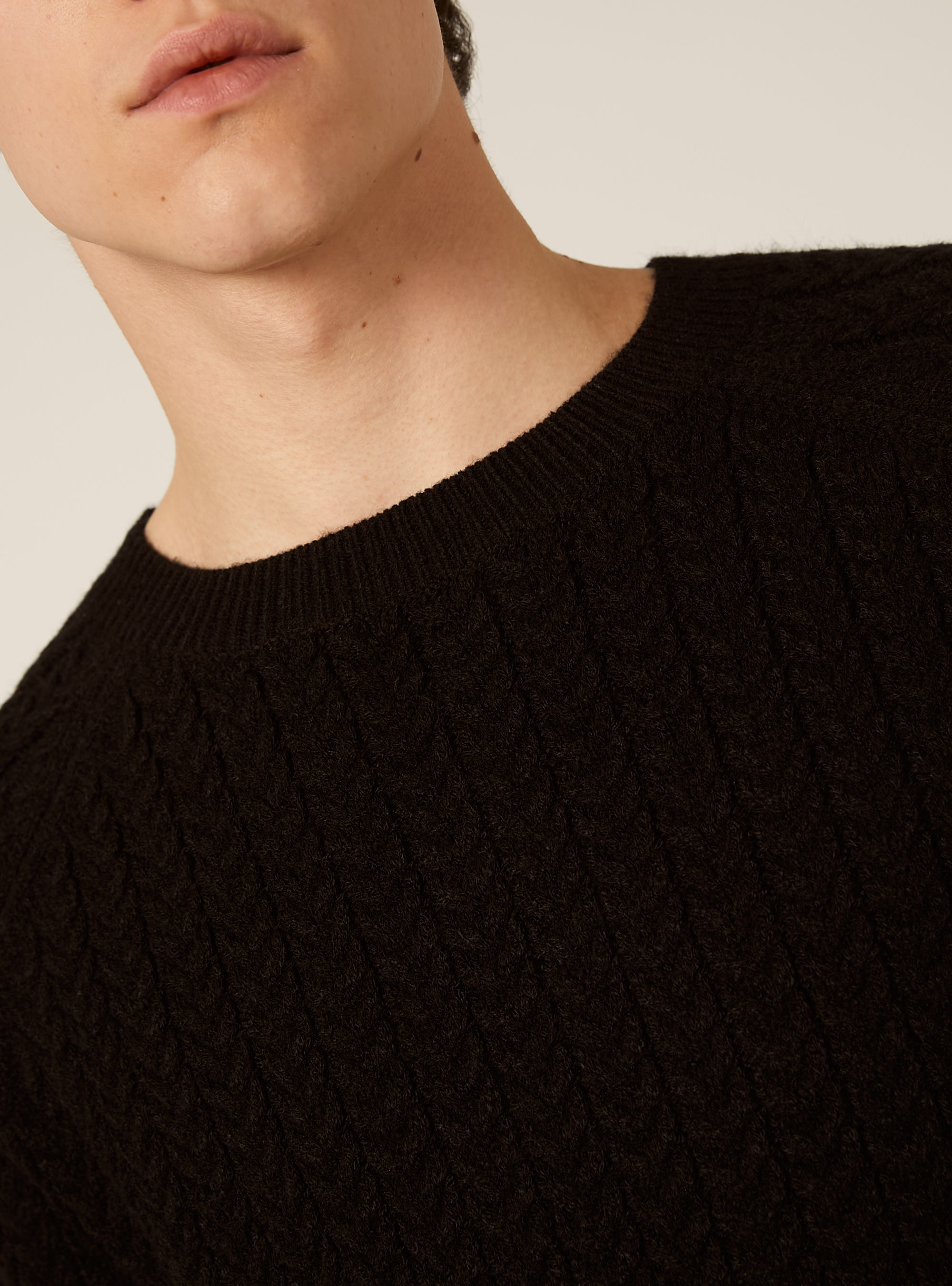 Maglione girocollo, BK1 BLACK