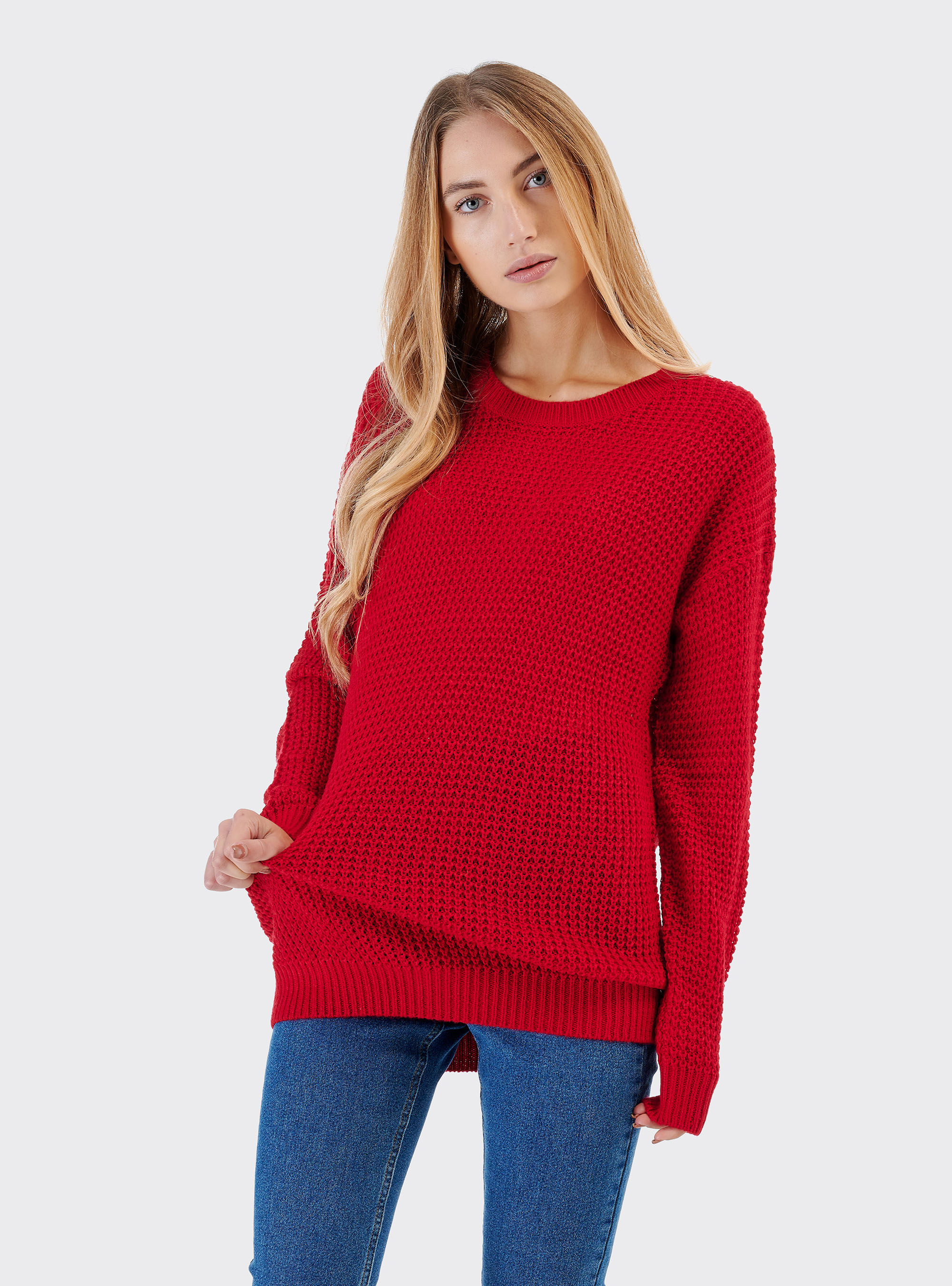 Pull oversize, C4498 RED