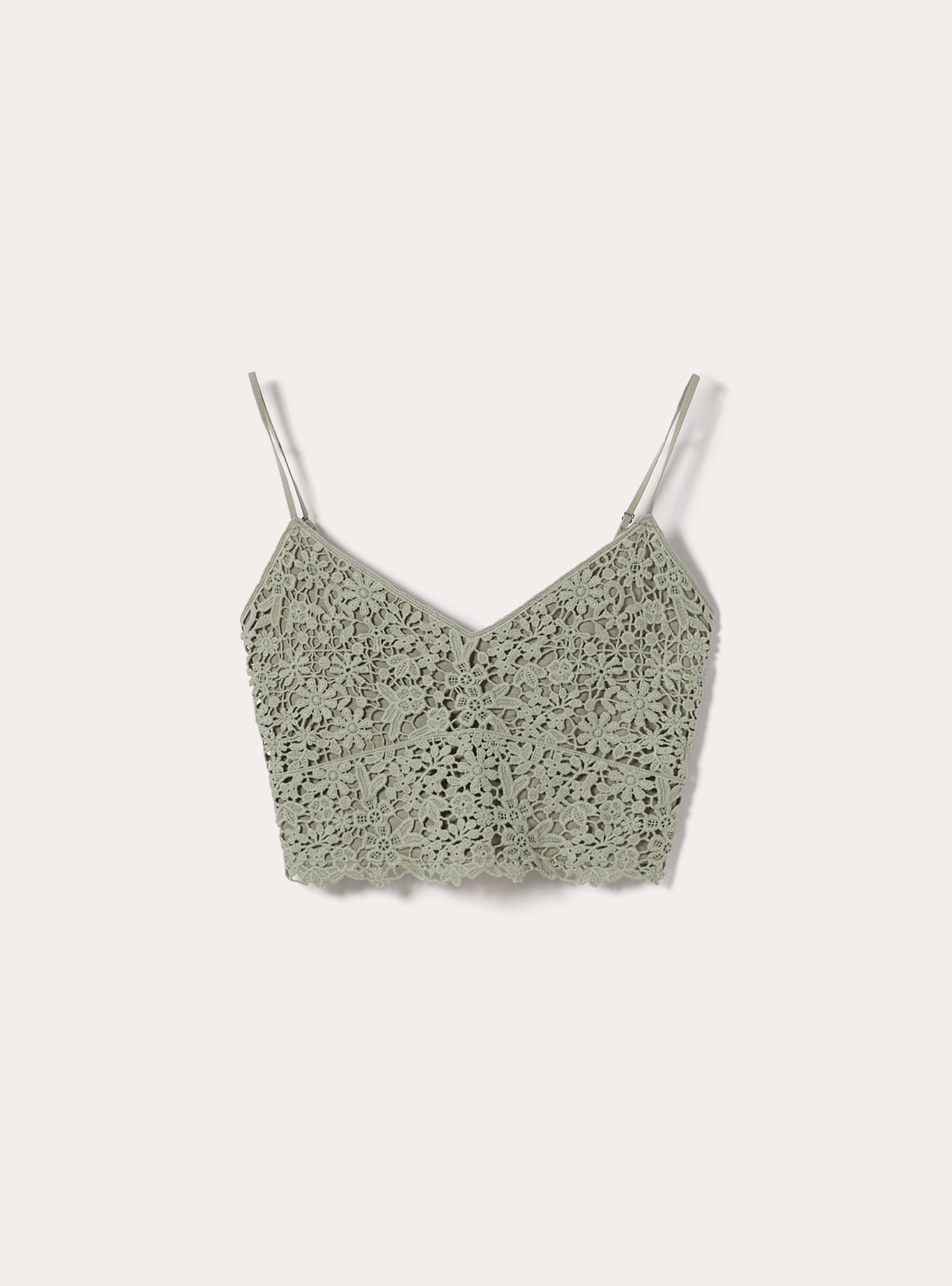 Crochet strappy top, KY2 KAKY MEDIUM