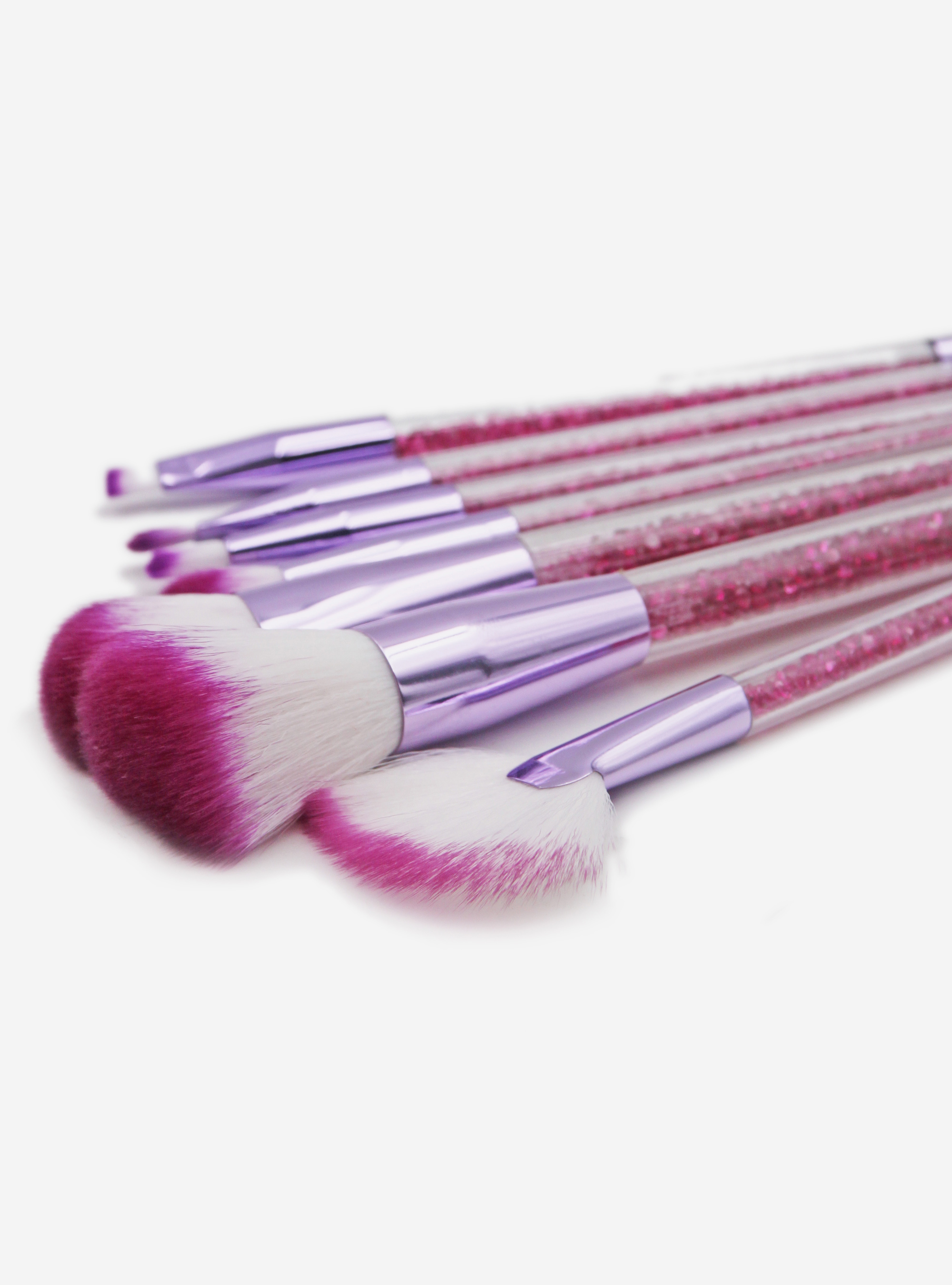 Lot 7 pinceaux paillettes, C443 VIOLET