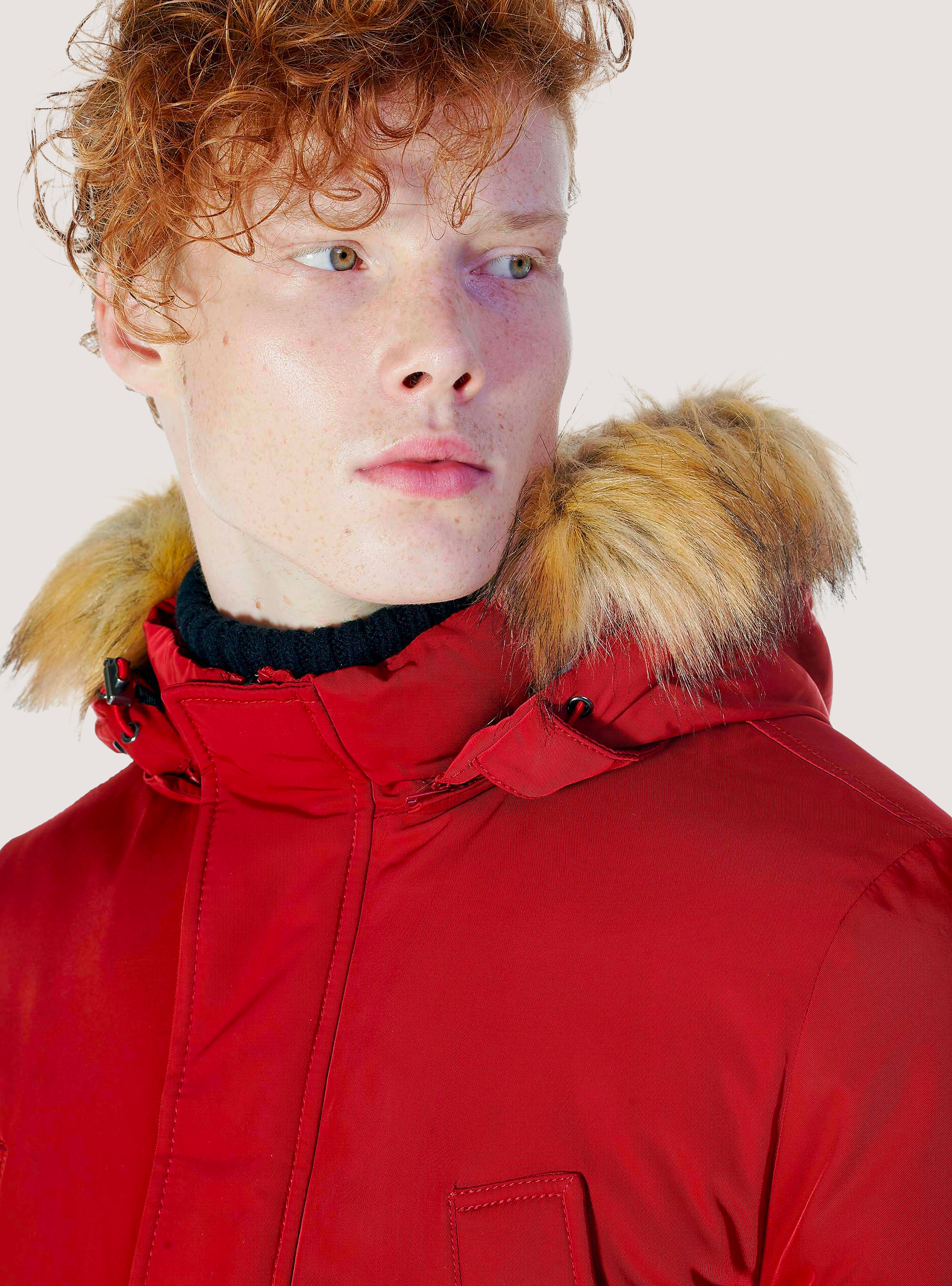 PARKA PADDED JACKET, RED