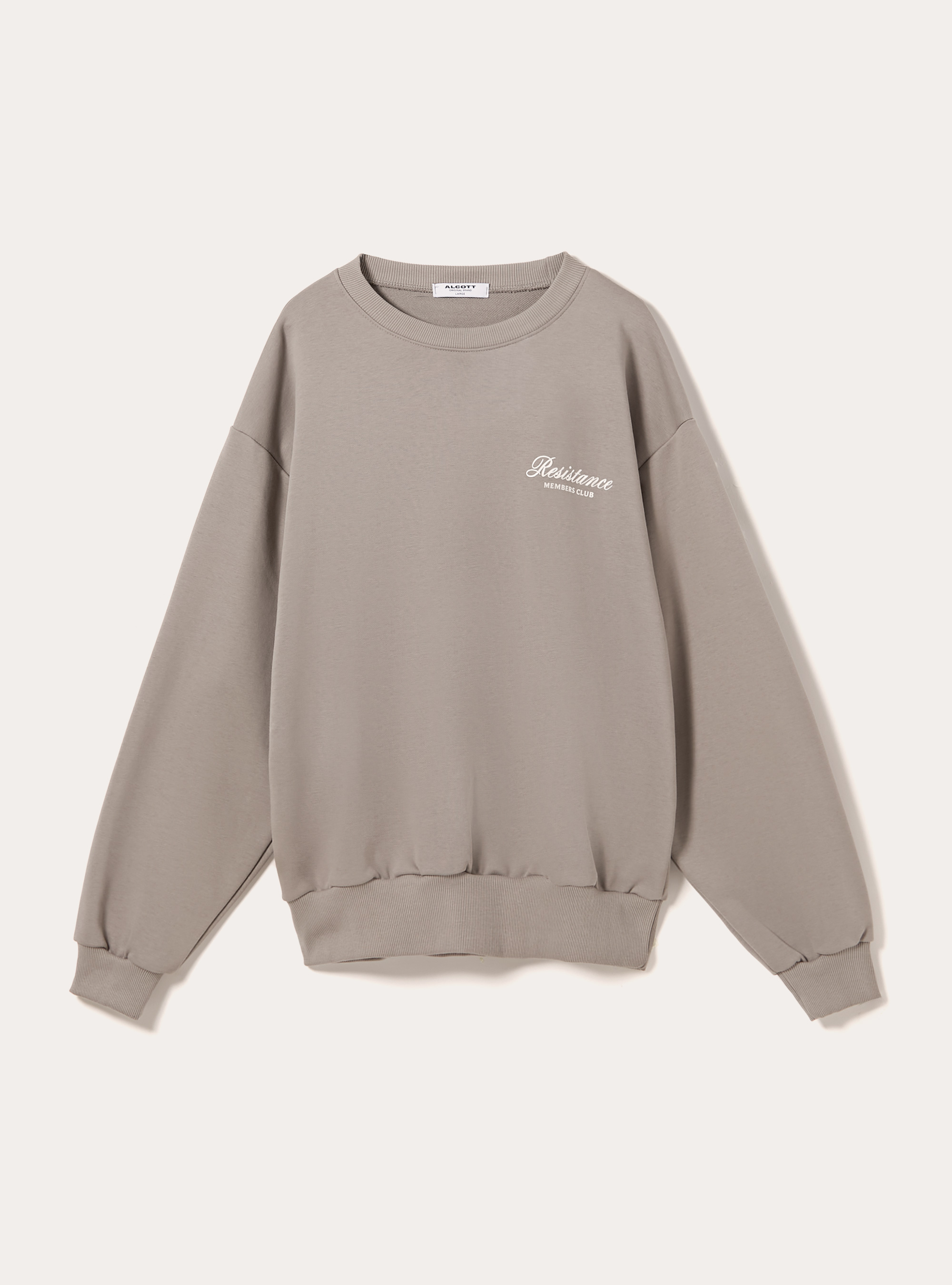 Boxy fit sweatshirt with print, GY2 GREY MEDIUM