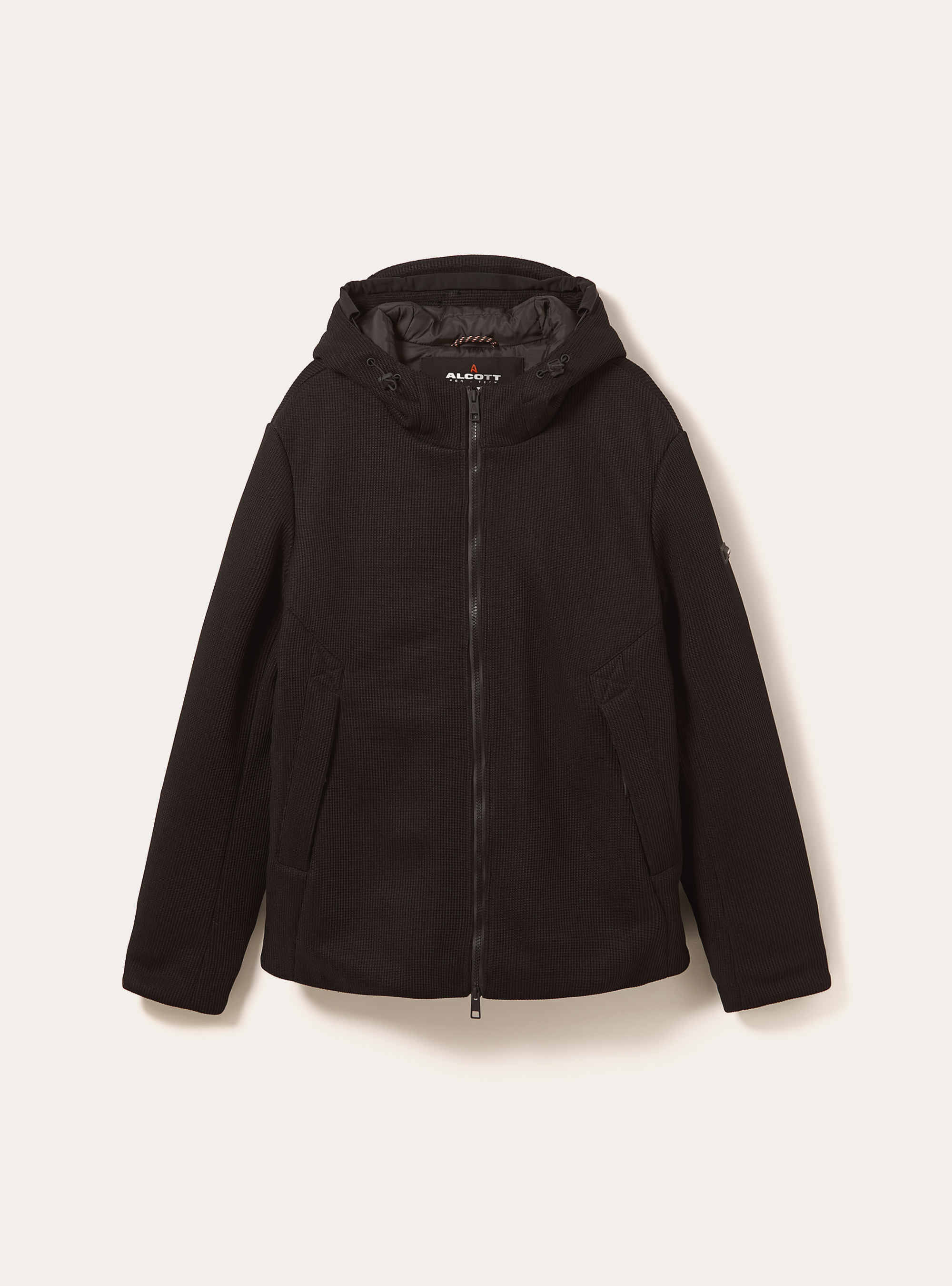 Giubbino imbottito con cappuccio costa inglese, BK1 BLACK