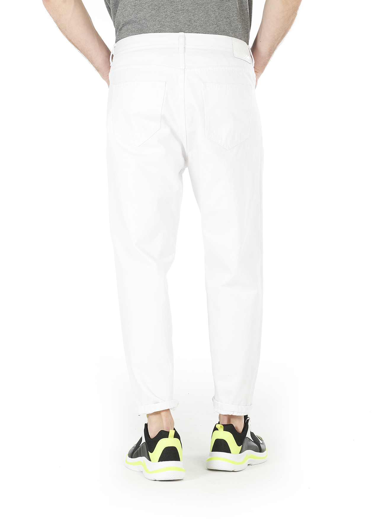 Jeans relaxed fit, WHITE