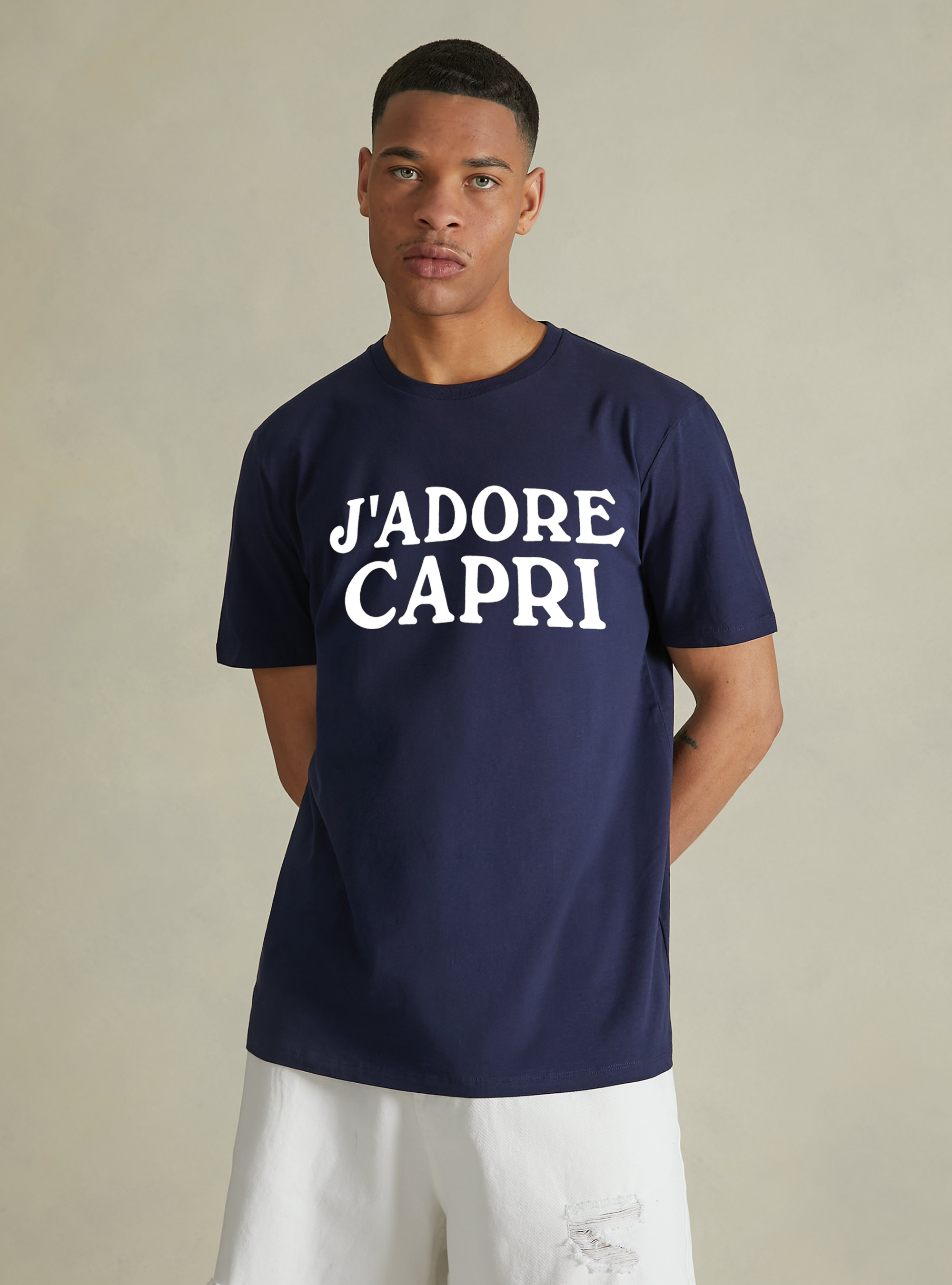 Capri Capsule Geschlechtsloses T-shirt, NA1 NAVY DARK