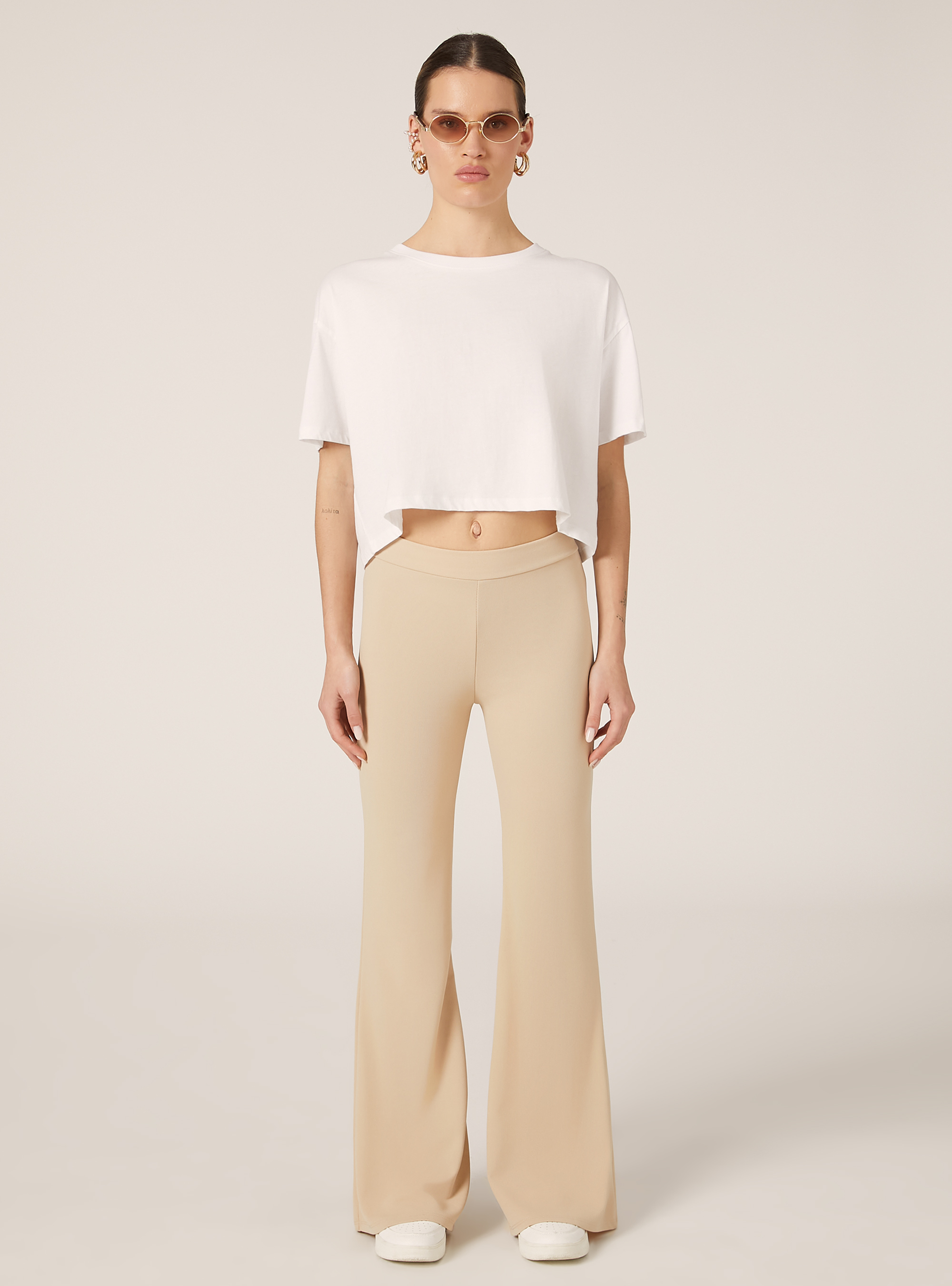 Pantalon legging &eacute;vas&eacute;, CR2 CREAM MEDIUM