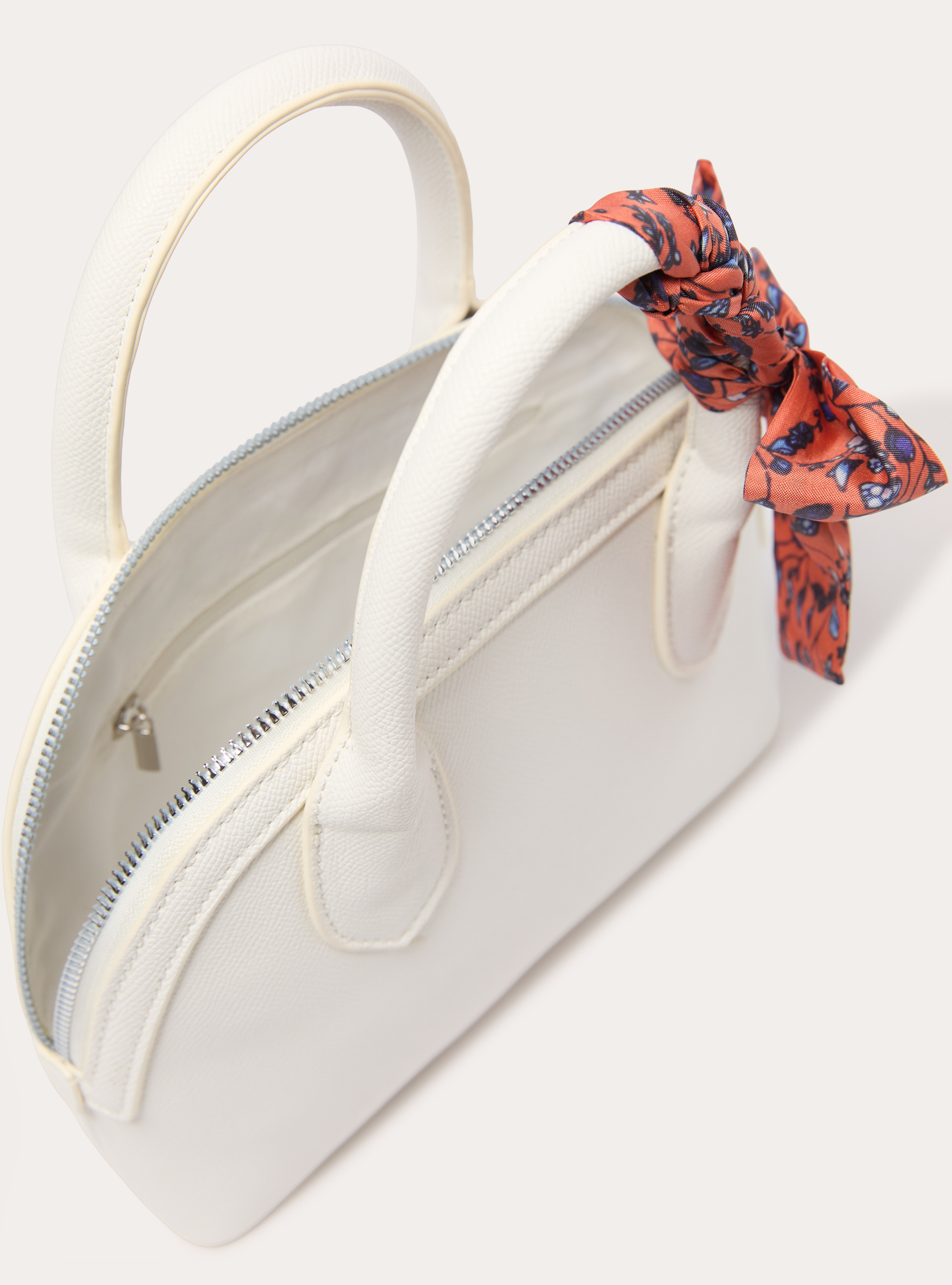 Sacs effet cuir avec foulard, CR3 CREAM LIGHT