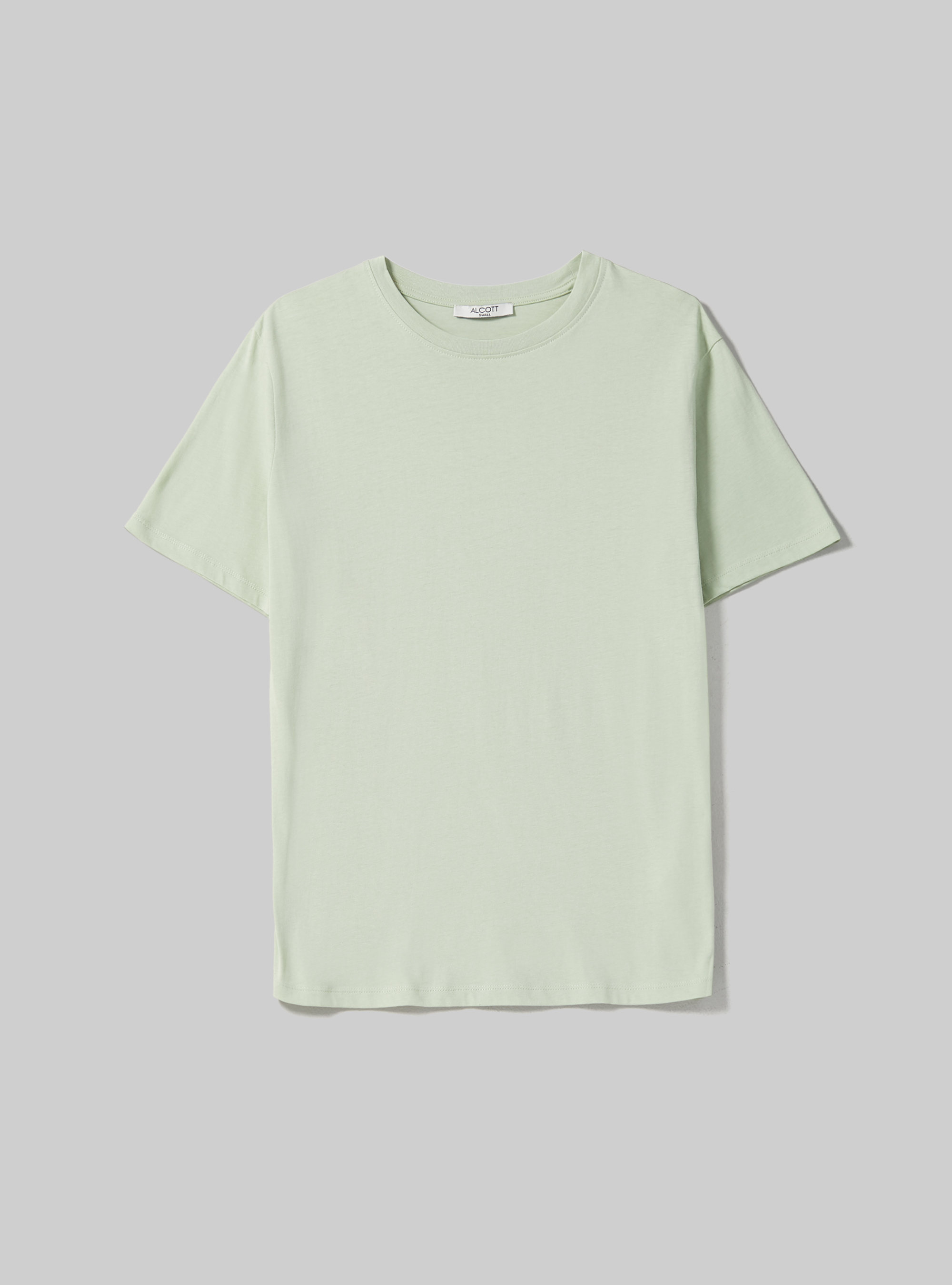 Cotton crew-neck T-shirt, GN3 GREEN LIGHT