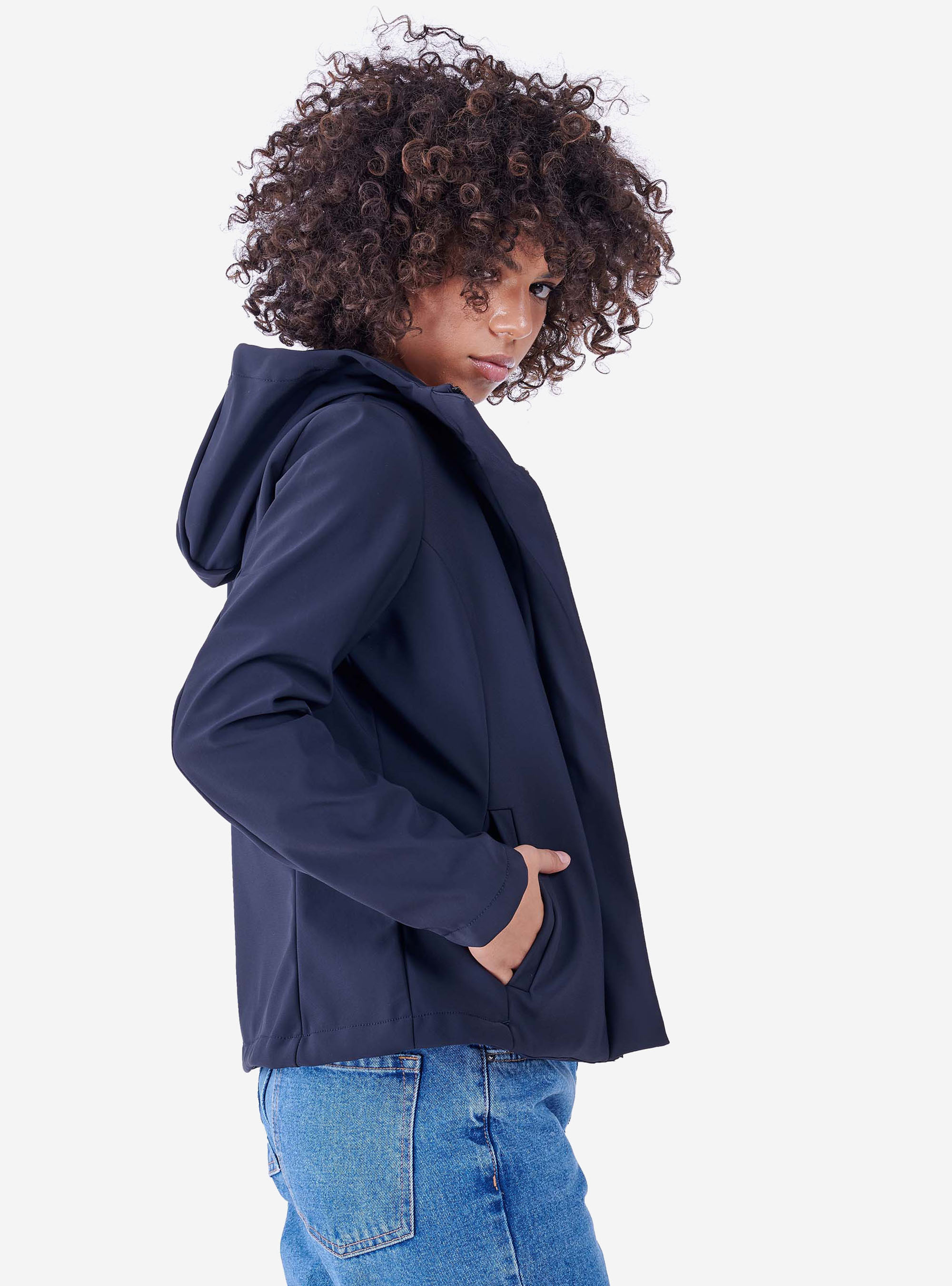 SHORT PADDED JACKET, C218 BLUE NAVY