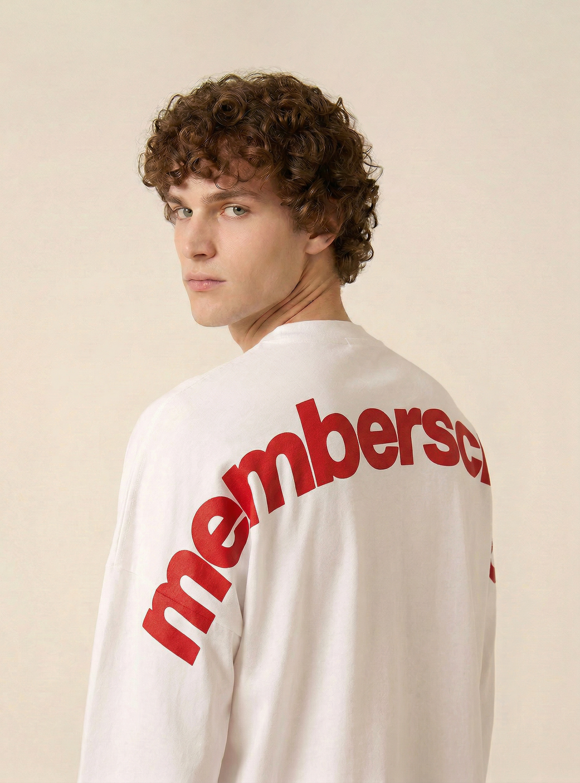 Camiseta de corte recto con estampado, WH1 OFF WHITE