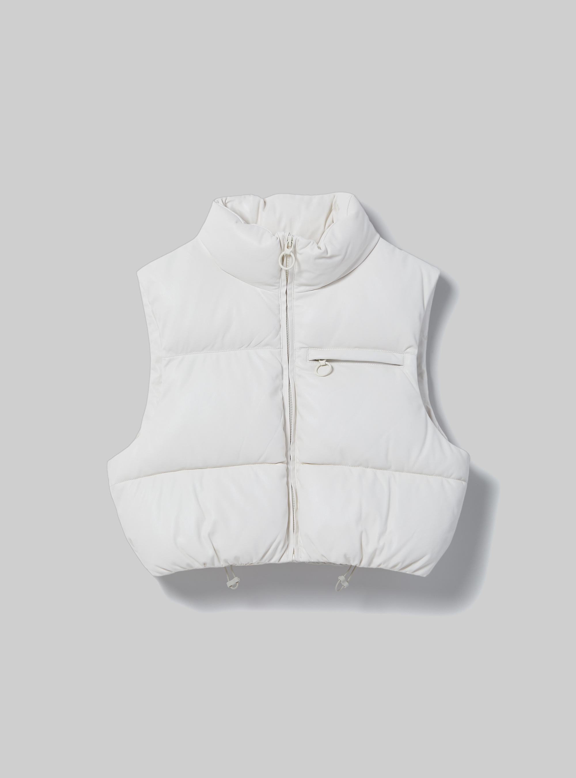 Manche courte &agrave; effet cuir, WH2 WHITE