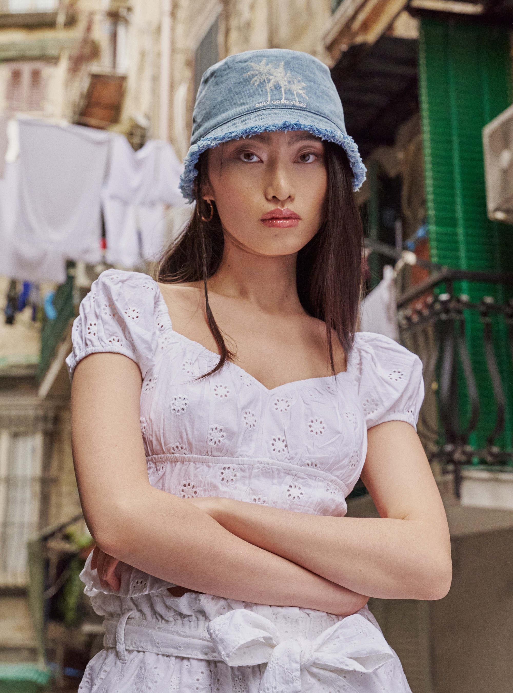 St. Gallen lace blouse, WH1 OFF WHITE