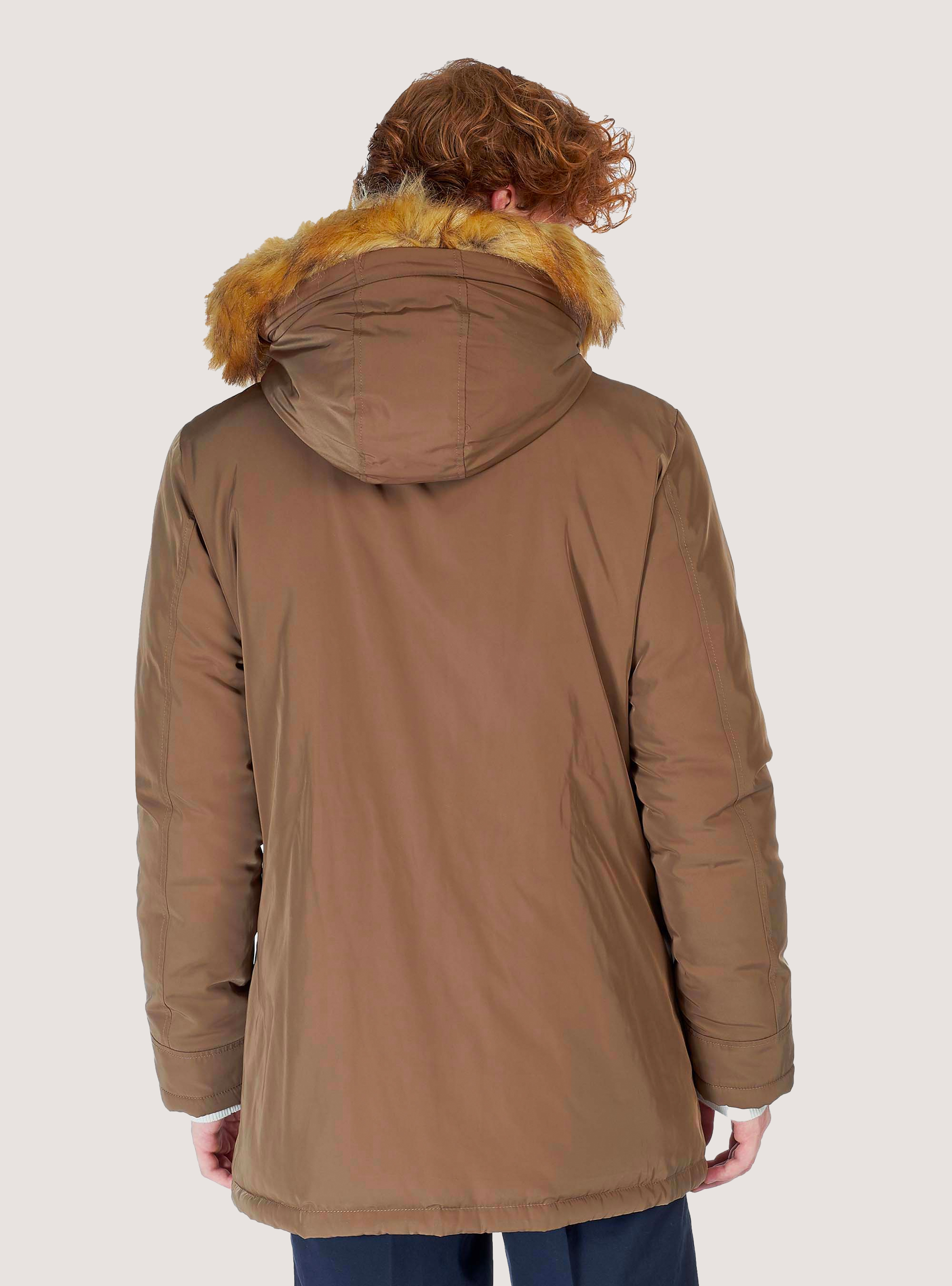 Blouson avec fourrure amovible, C5557 BEIGE