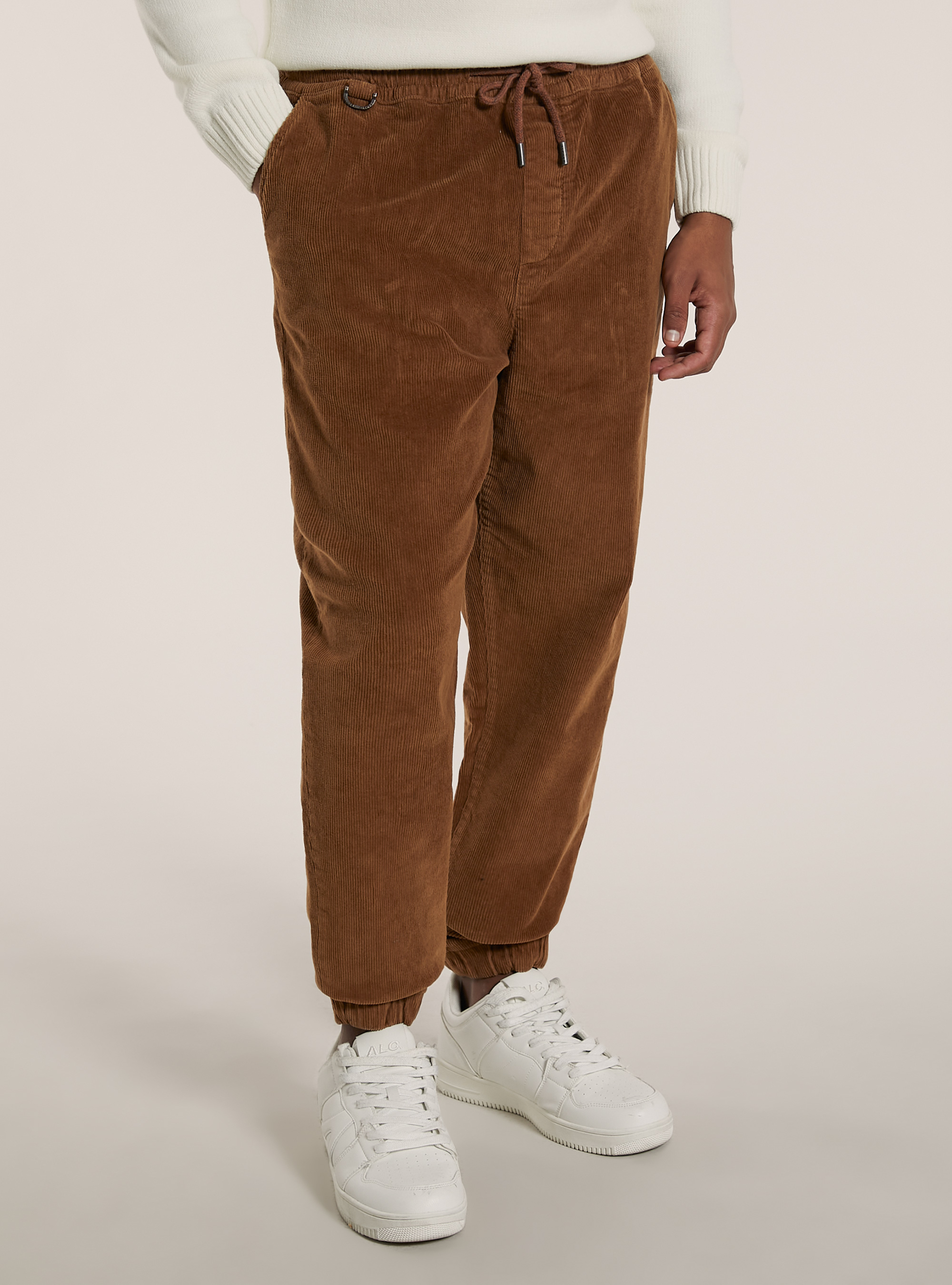 Pantalones de chándal de terciopelo acanalado, TB2 TOBACCO MEDIUM