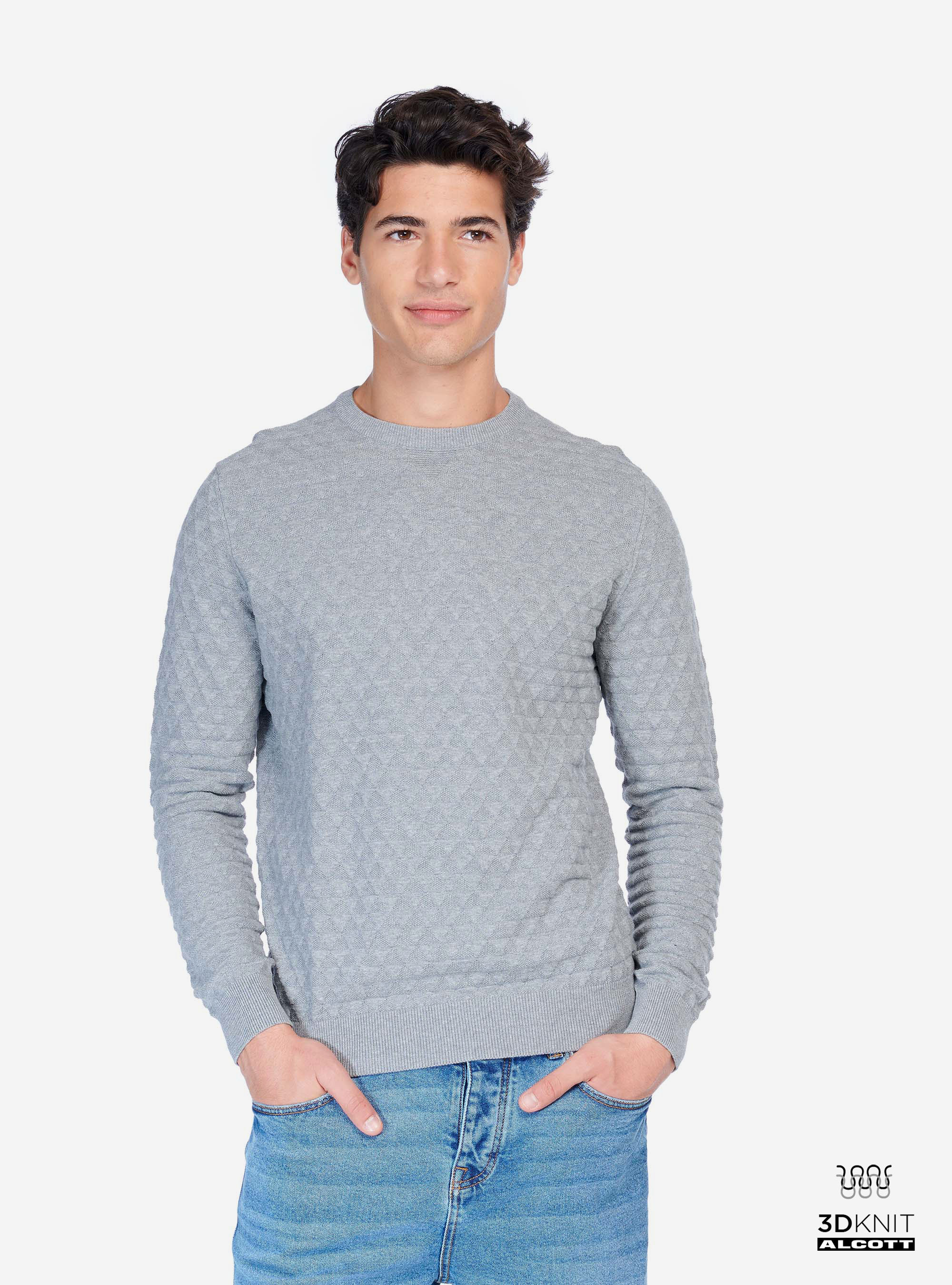 JERSEY BÁSICO, GRIS MELANGE