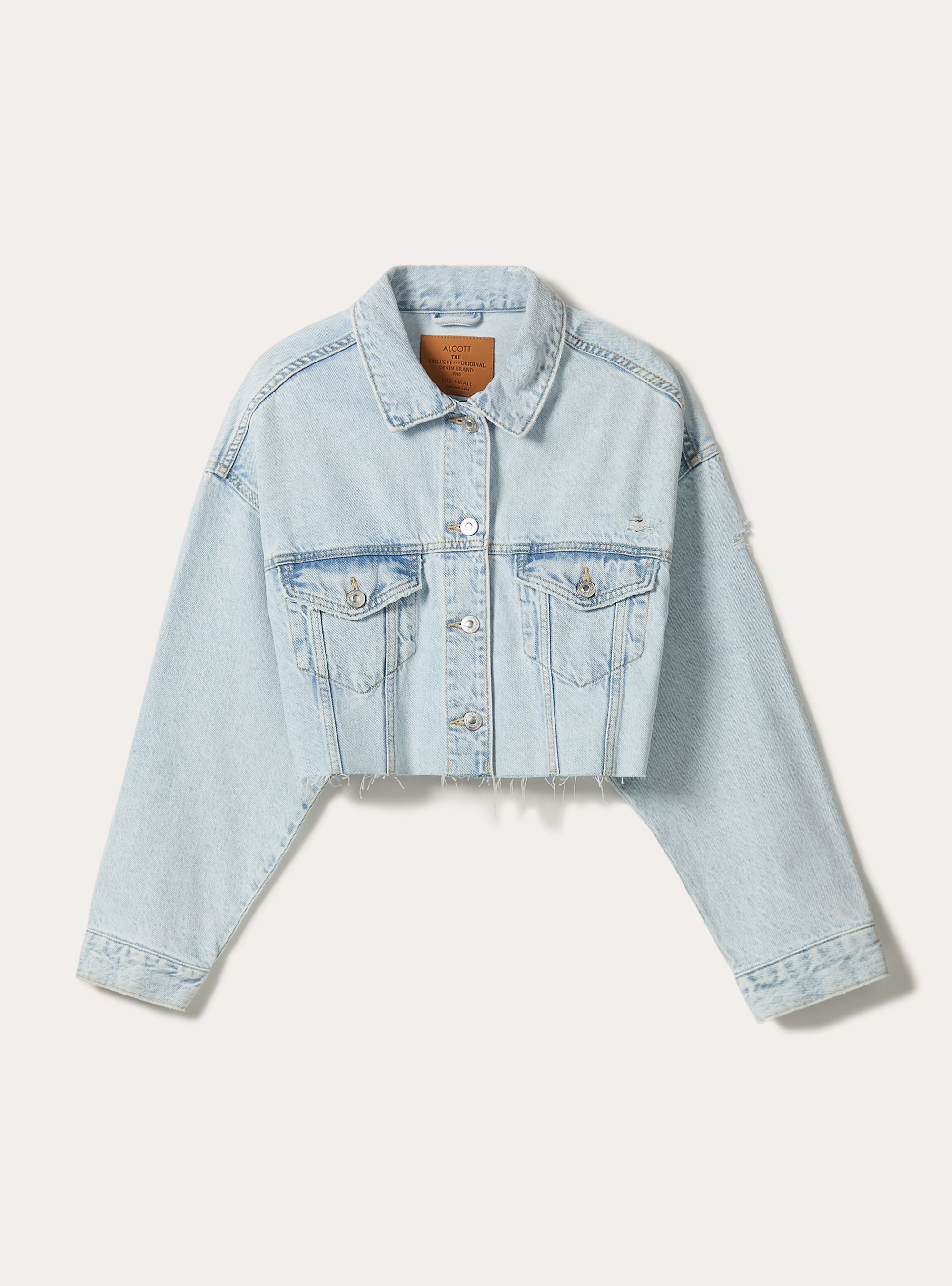 Denim cropped jacket | Alcott | Women's Jackets