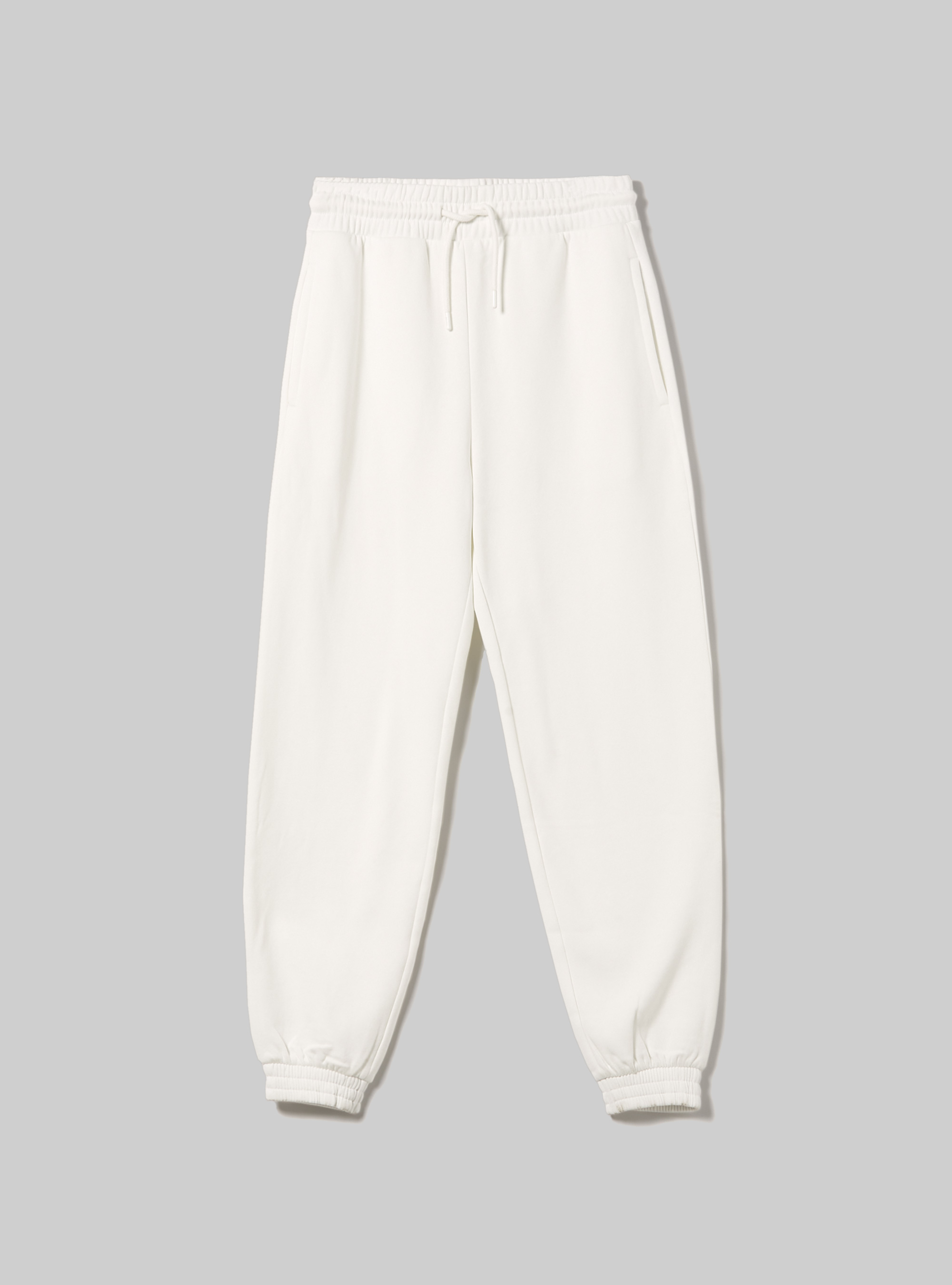 Plush jogger trousers, WH2 WHITE