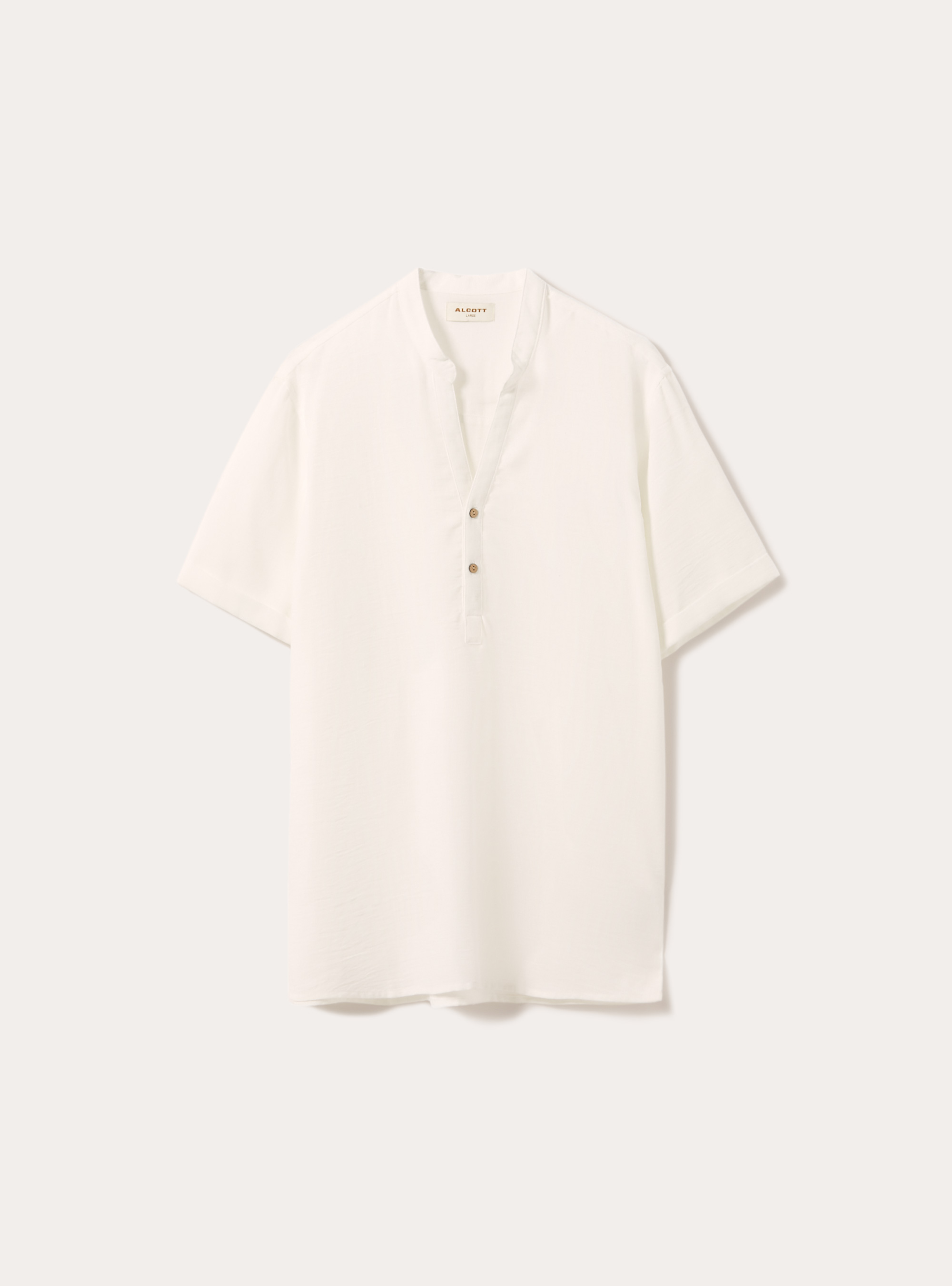 Shirt with Korean collar, WH2 WHITE