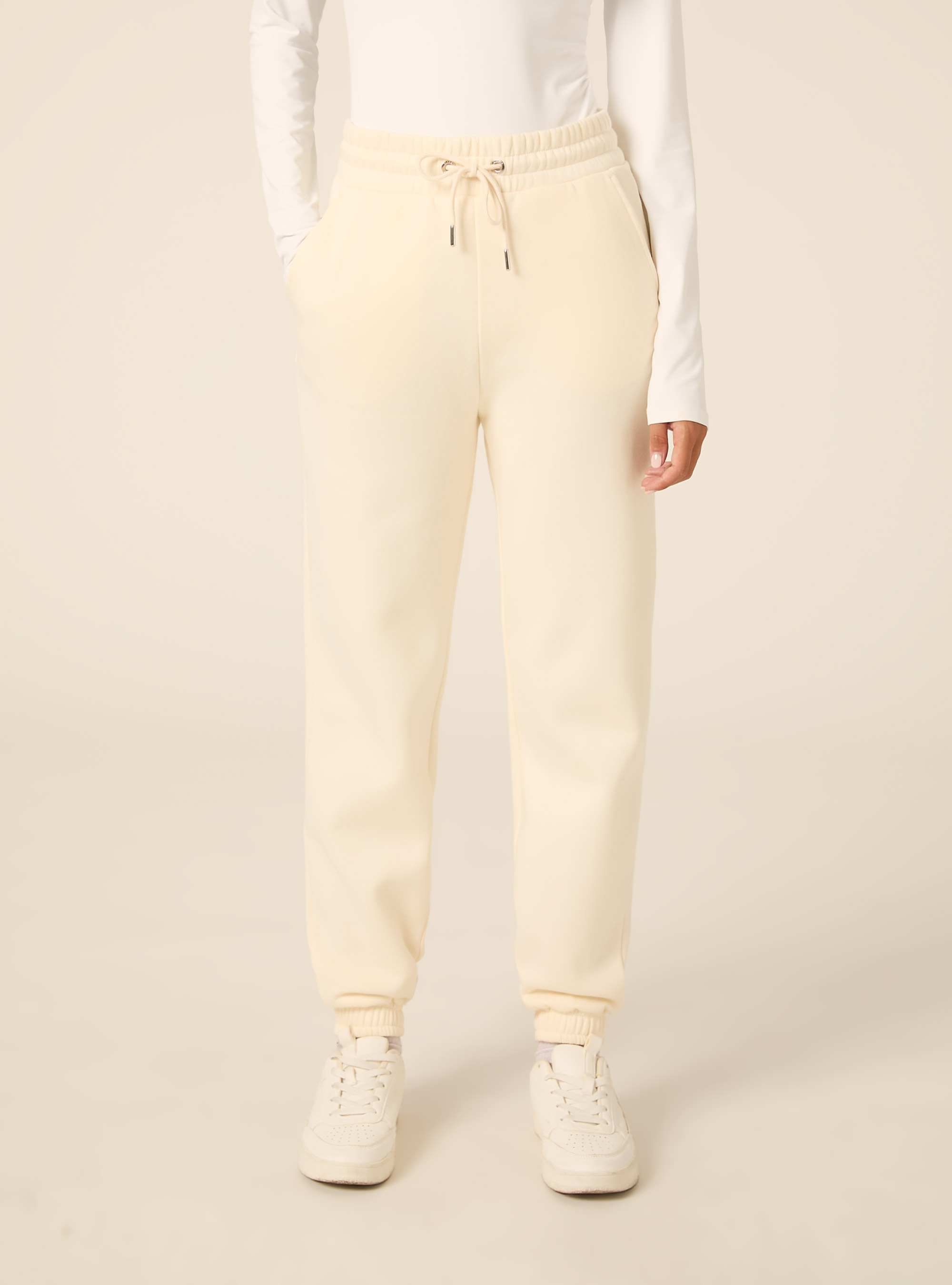 Jogger basic tinta unita, BG2 BEIGE MEDIUM