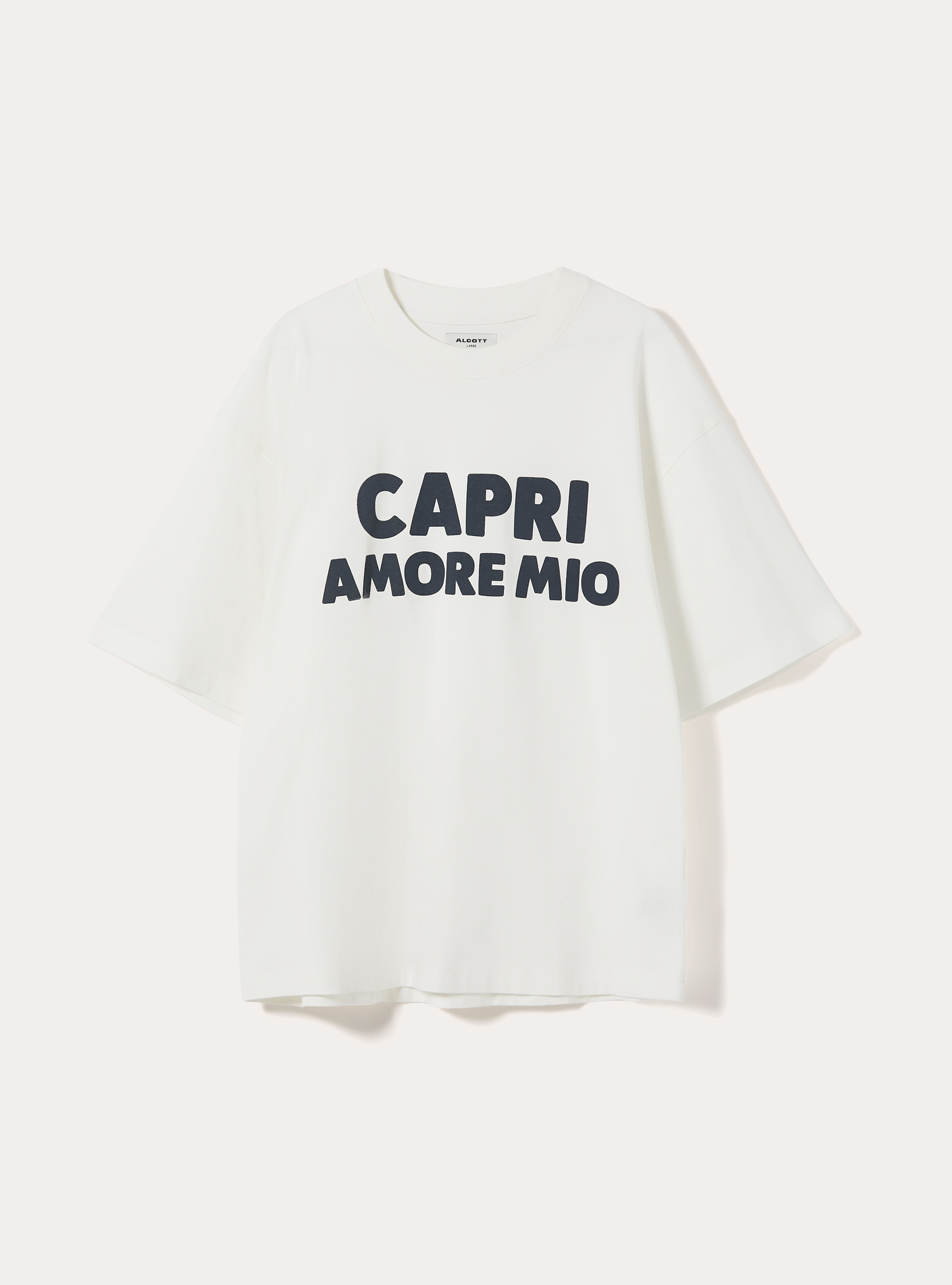 T-shirt boxy capri amore mio, WH2 WHITE