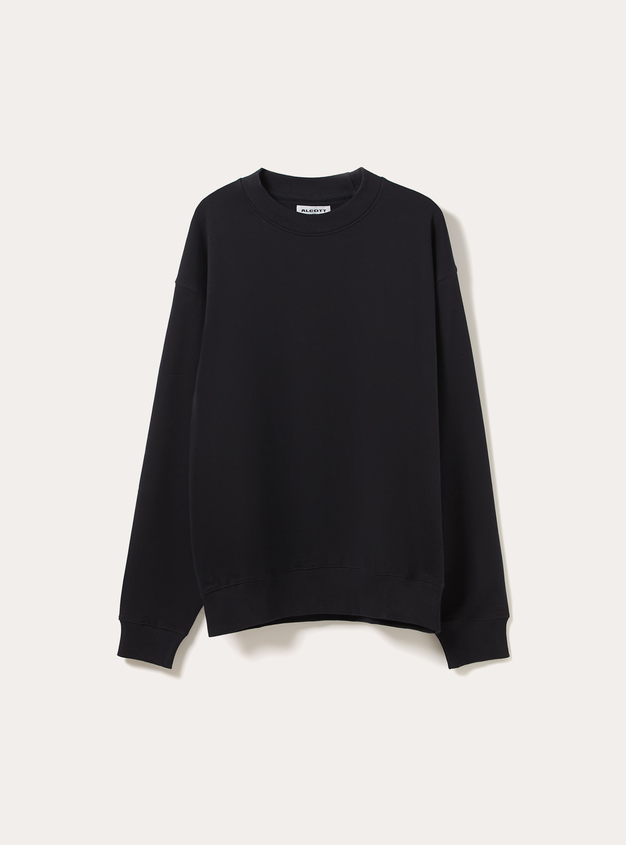 Sweat-shirt coupe boxy &agrave; col rond, NA1 NAVY DARK