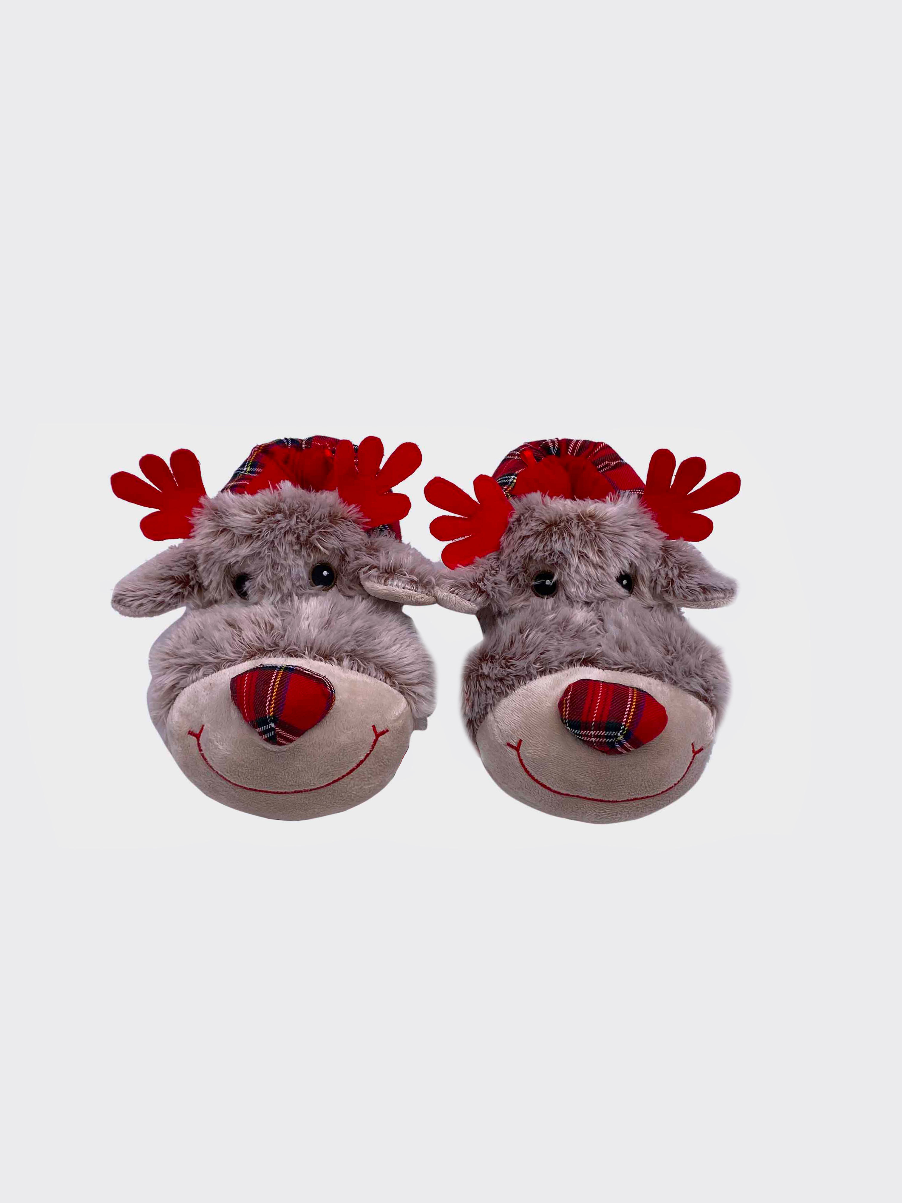 Pantoufles Homme Rennes de Noël 🦌