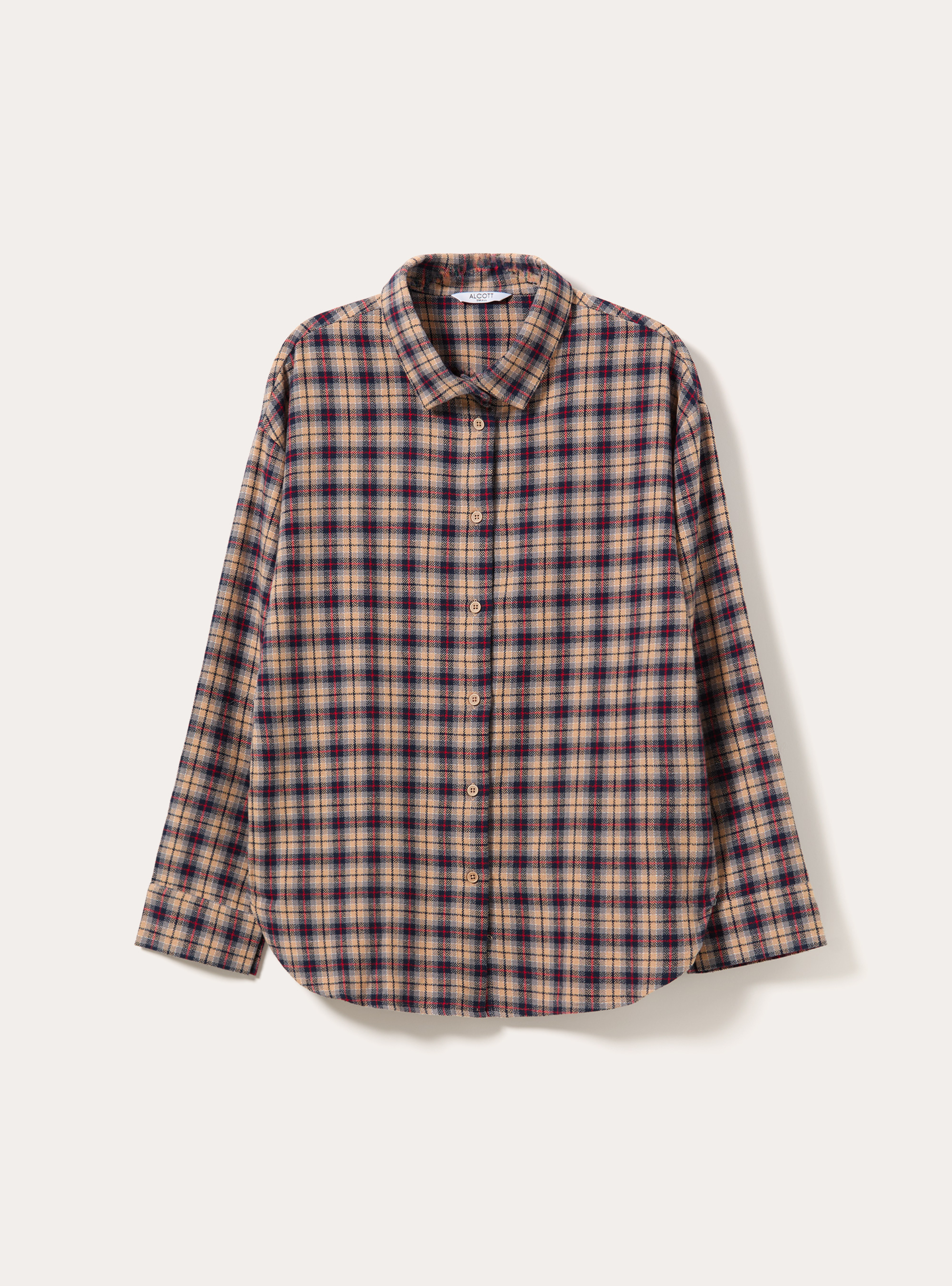 Camicia a quadri, BG2 BEIGE MEDIUM
