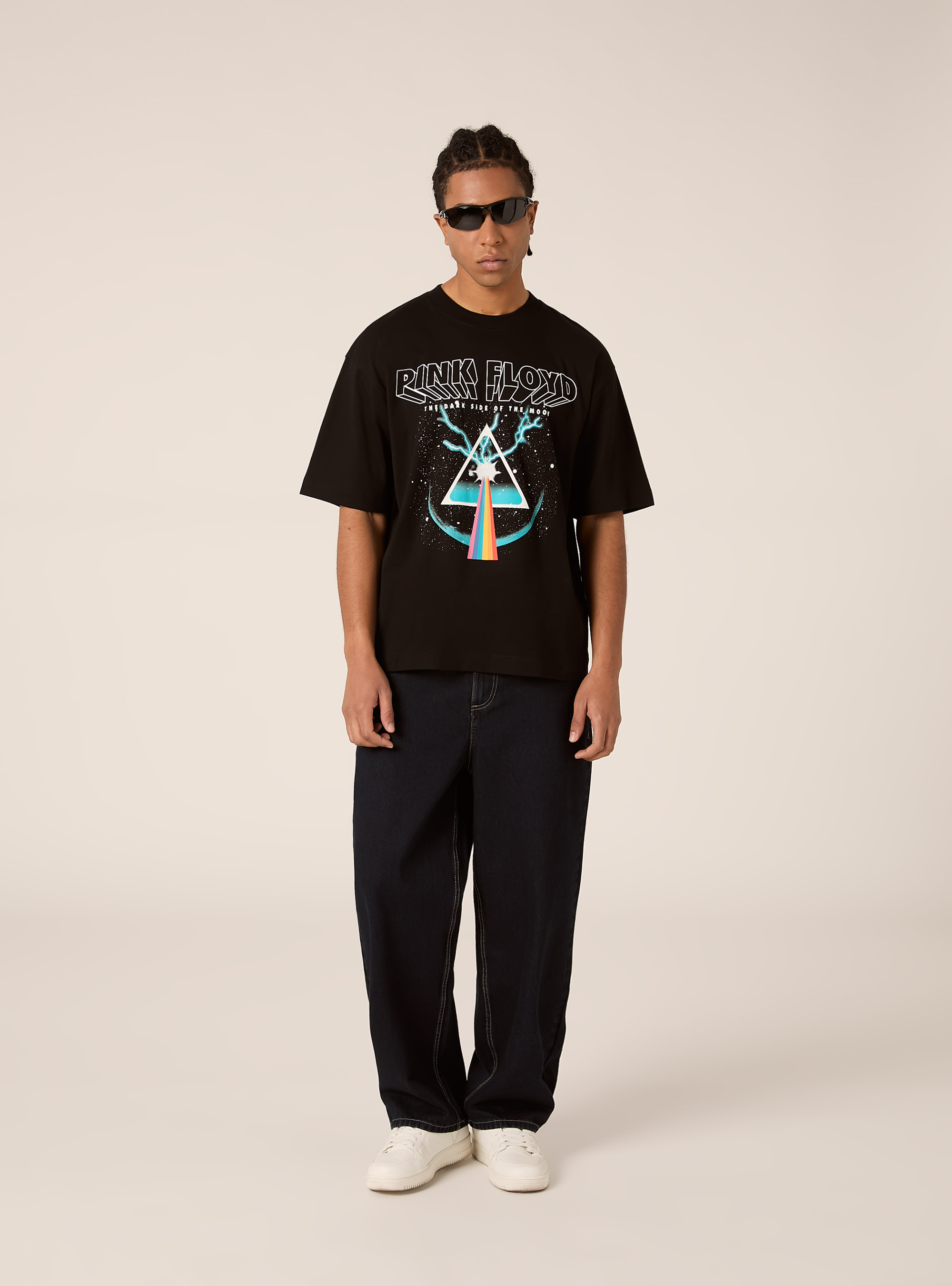 Pink Floyd / Alcott boxy fit T-shirt, BK1 BLACK