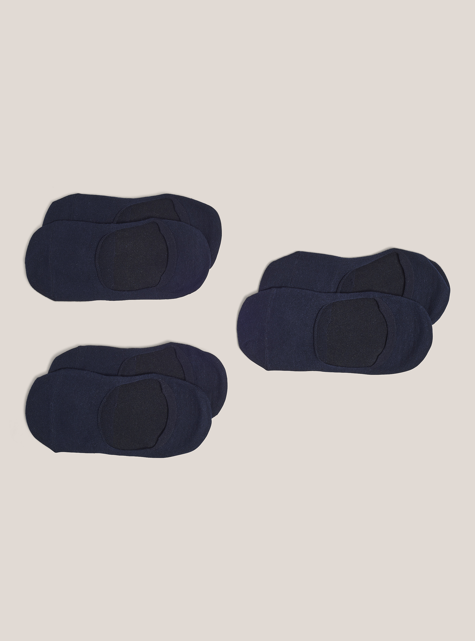 Calzini fantasmini set 3 paia, C218 BLUE NAVY