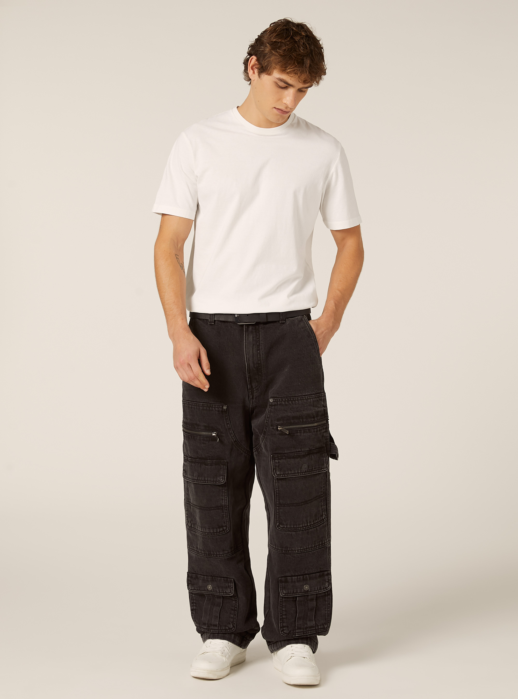 Carpenter cargo jeans, D000 BLACK