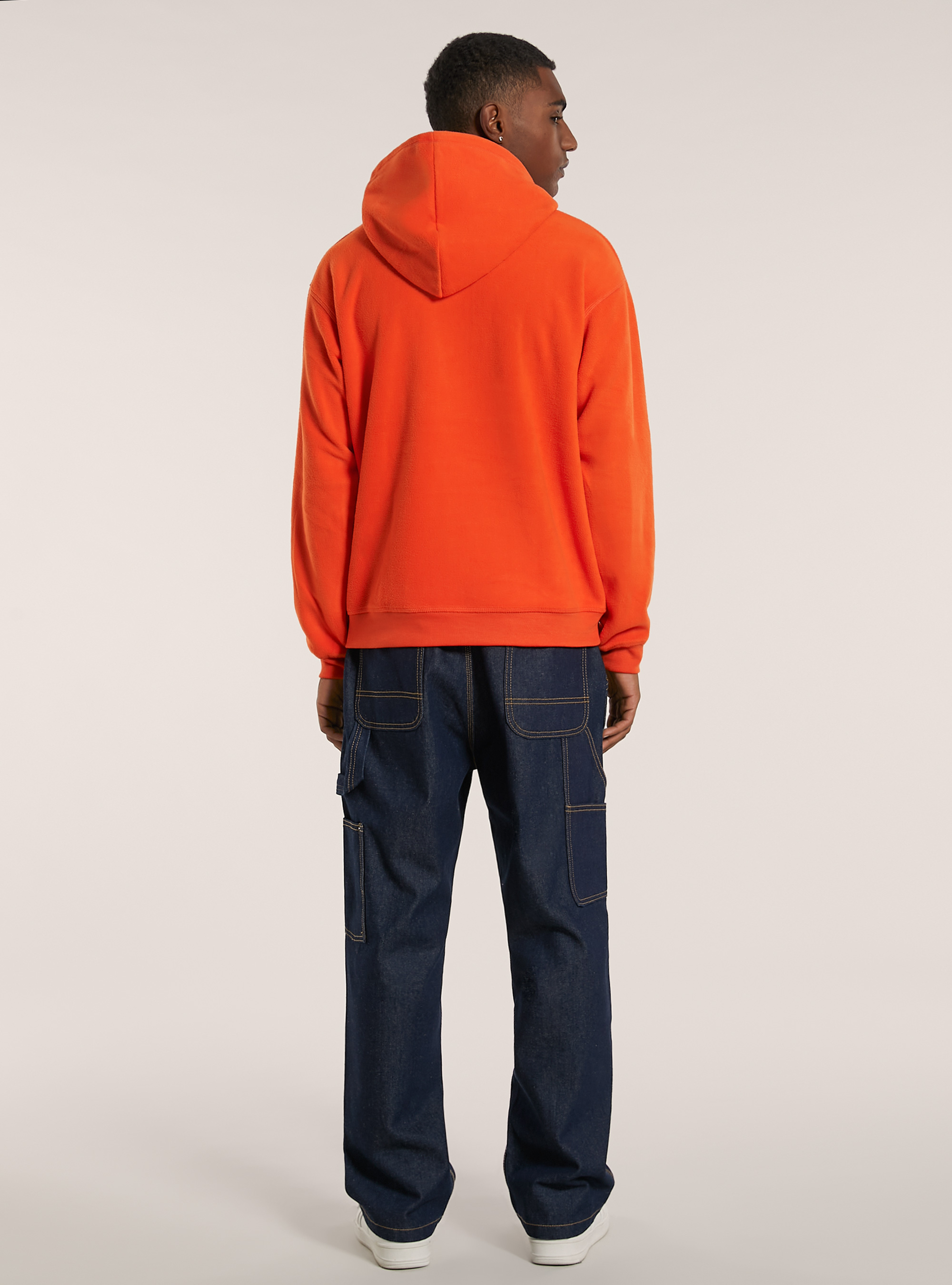 Kapuzenpulli aus Polarfleece, OR2 ORANGE MED.