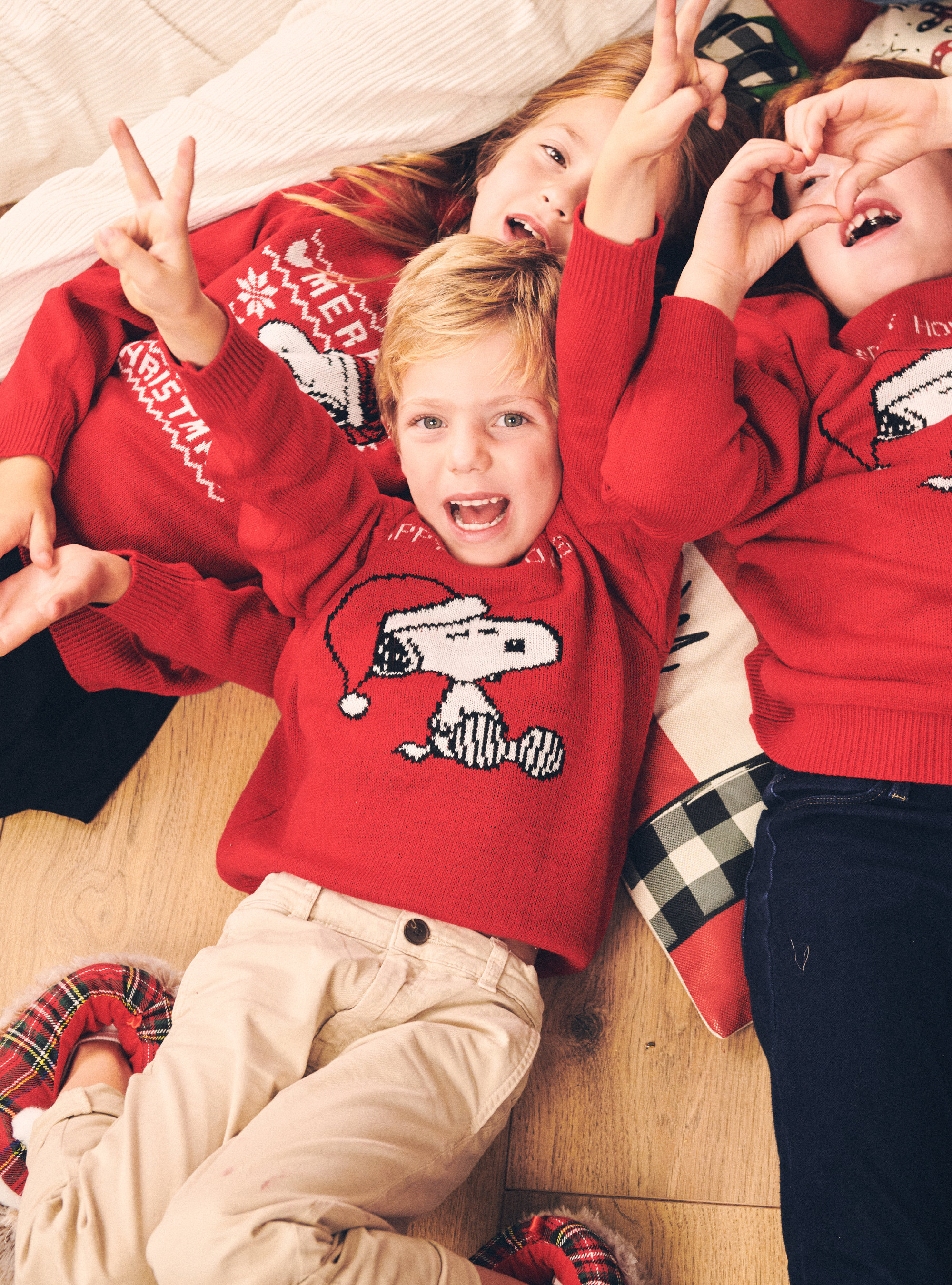 Pullover Peanuts x Christmas Family Collection, RD2 RED MEDIUM