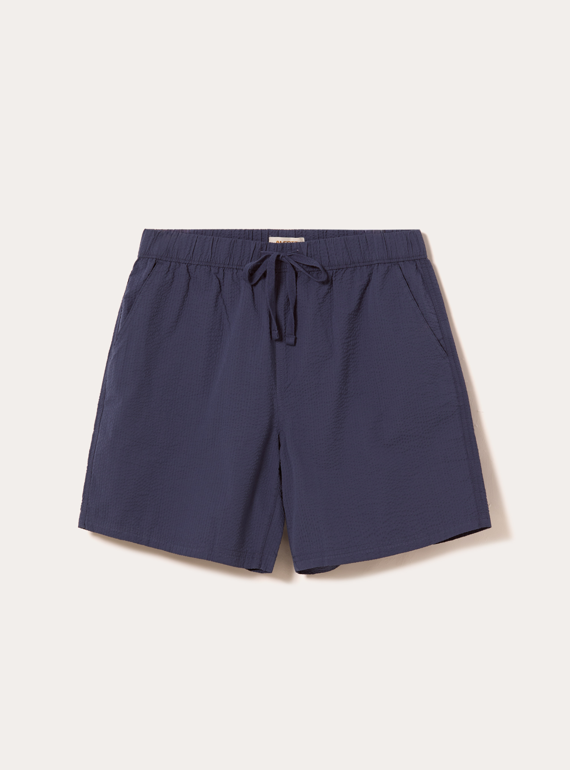 Seersucker Bermuda Shorts, BL3 BLUE LIGHT
