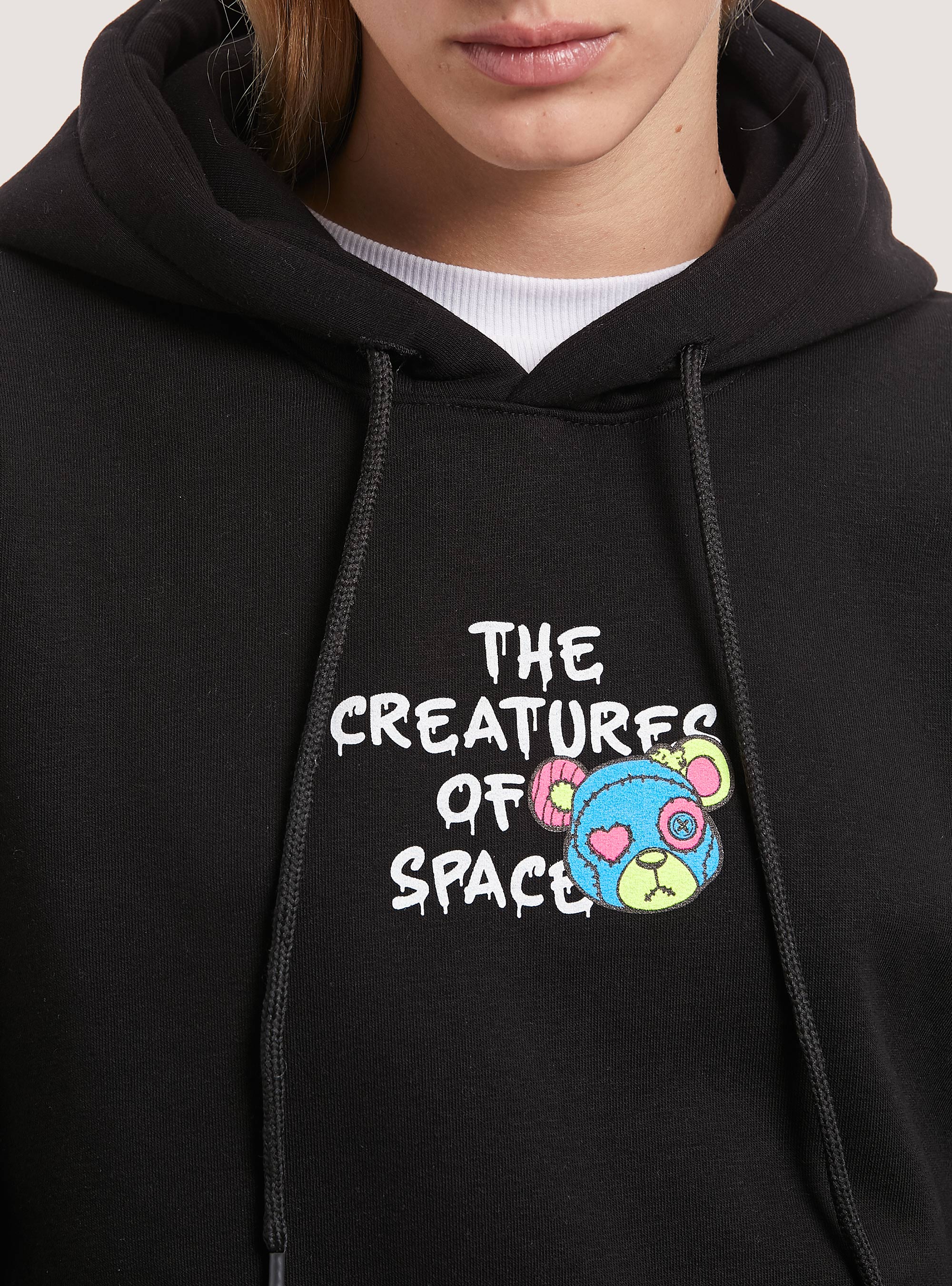 Sudadera con estampado Smile Collection, BK1 BLACK