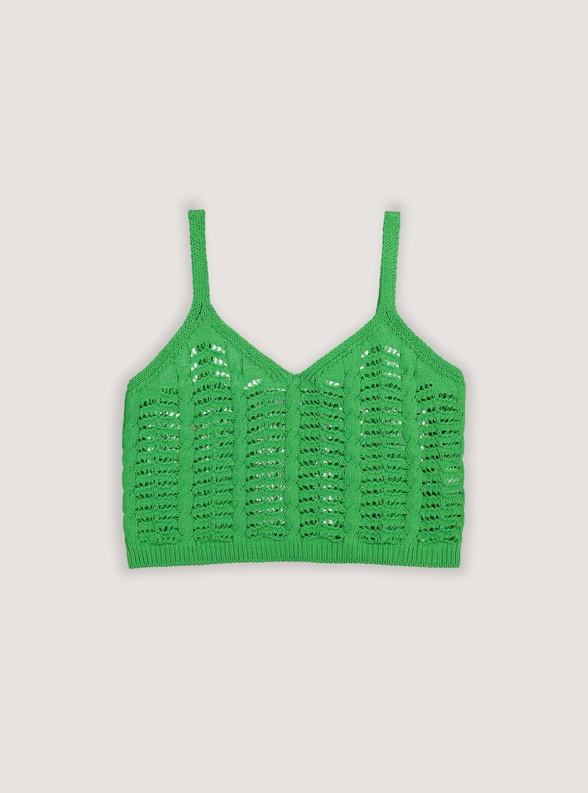 Top en crochet, GN1 DARK GREEN