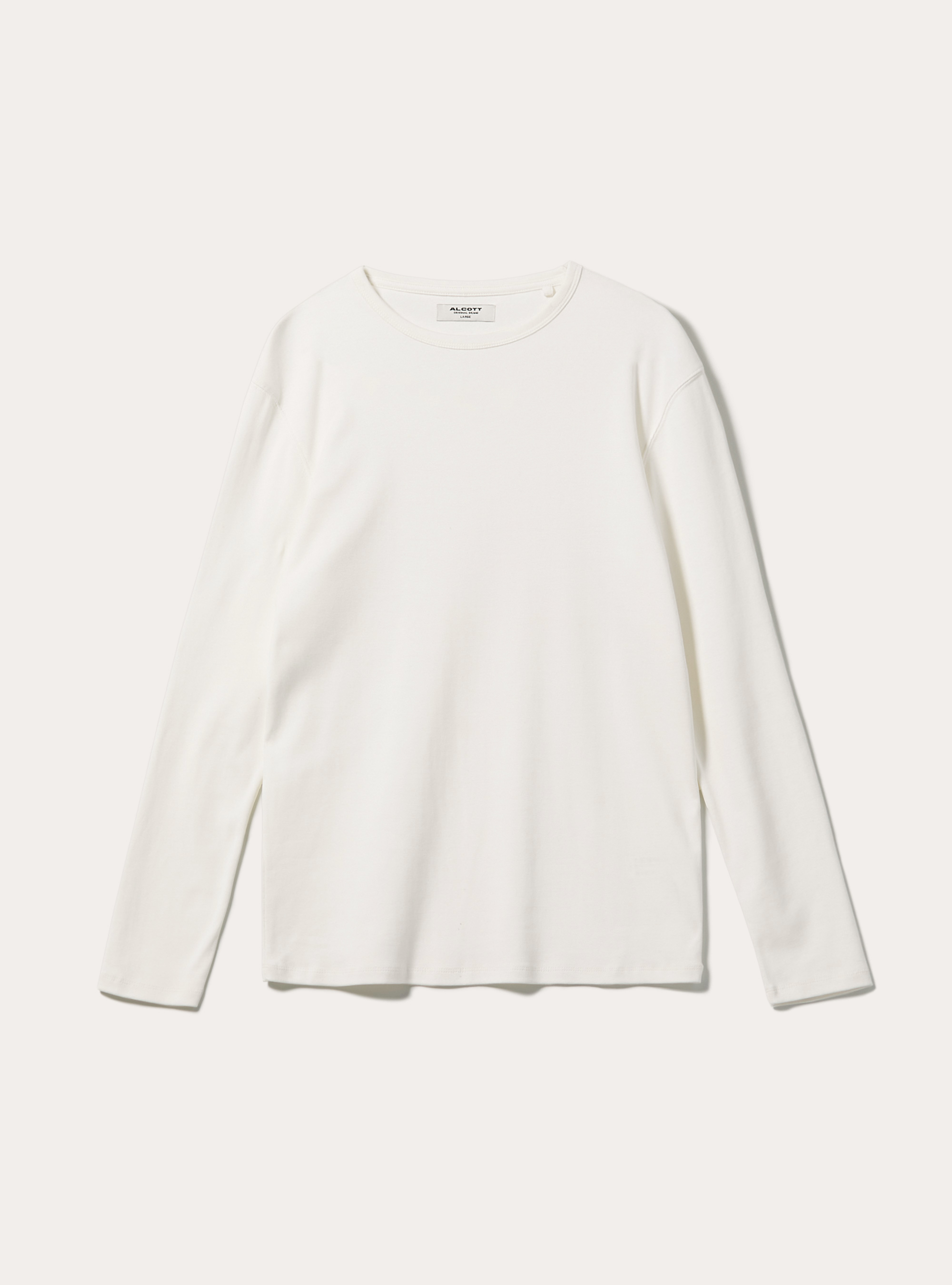 Long-sleeved cotton T-shirt, WH2 WHITE