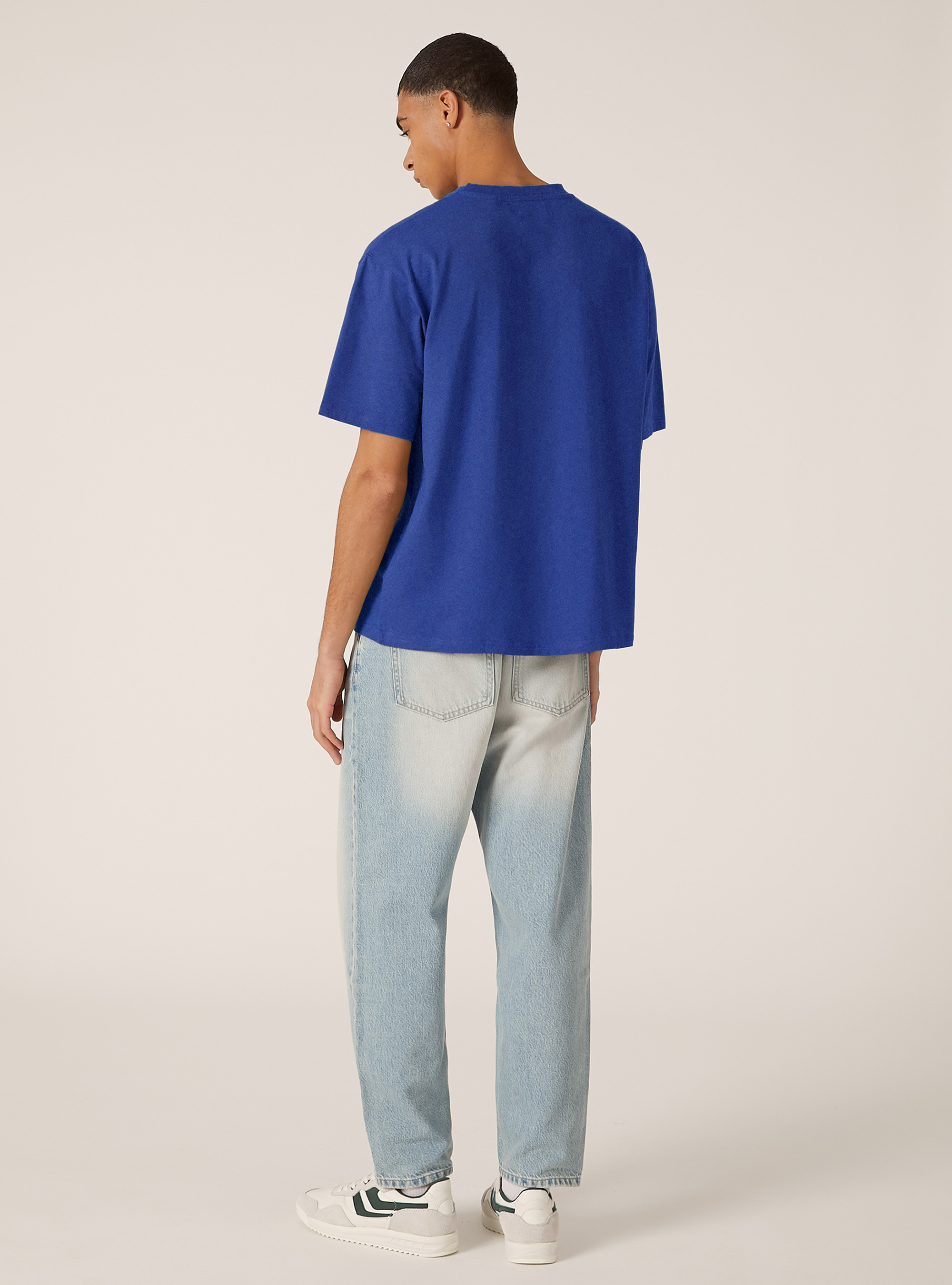 Maglietta boxy fit con stampa, RY2 ROYALE MEDIUM