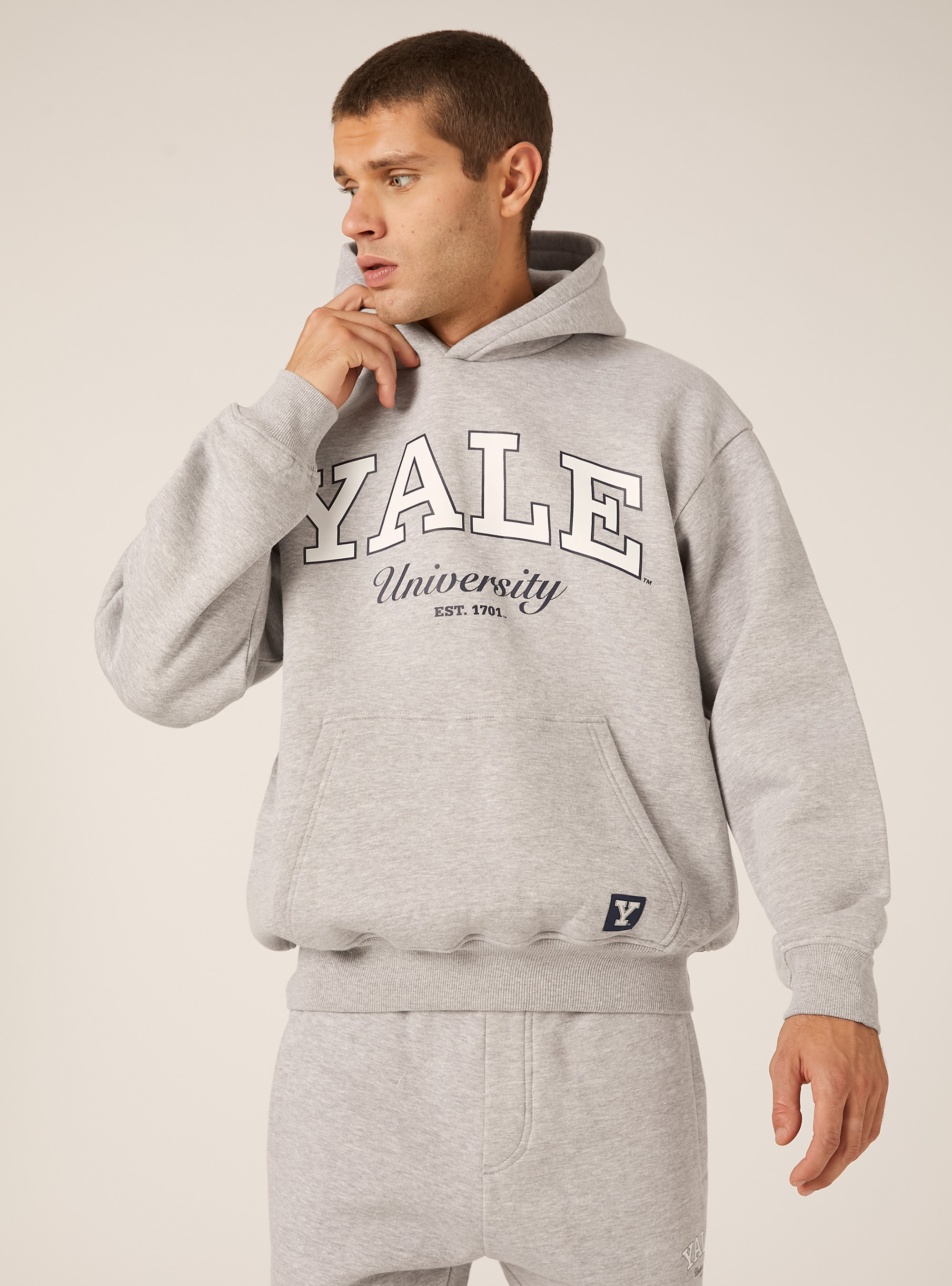 Sweat-shirt Yale / Alcott, MGY2 GREY MEL MEDIUM