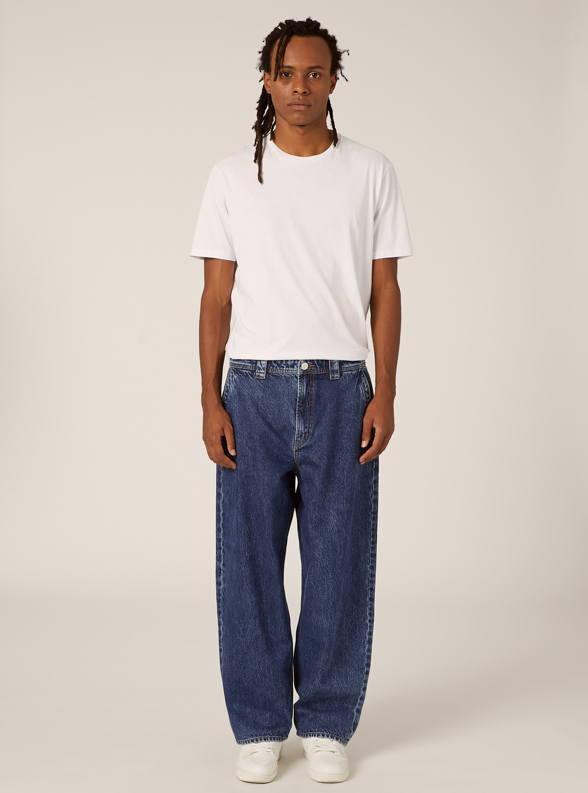 Vaqueros holgados, D003 MEDIUM BLUE