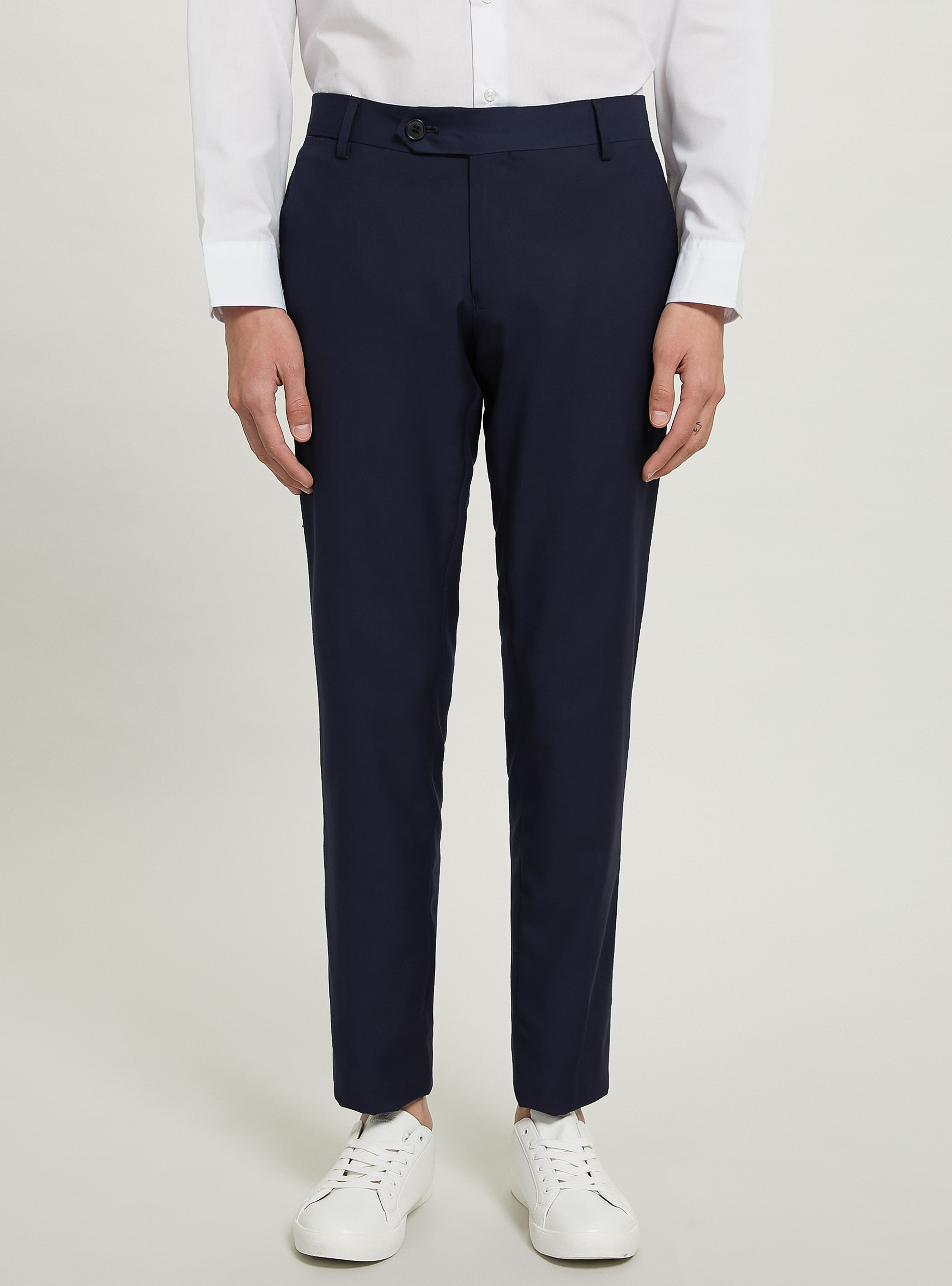 Plain-colored pants for suit, NA1 NAVY DARK
