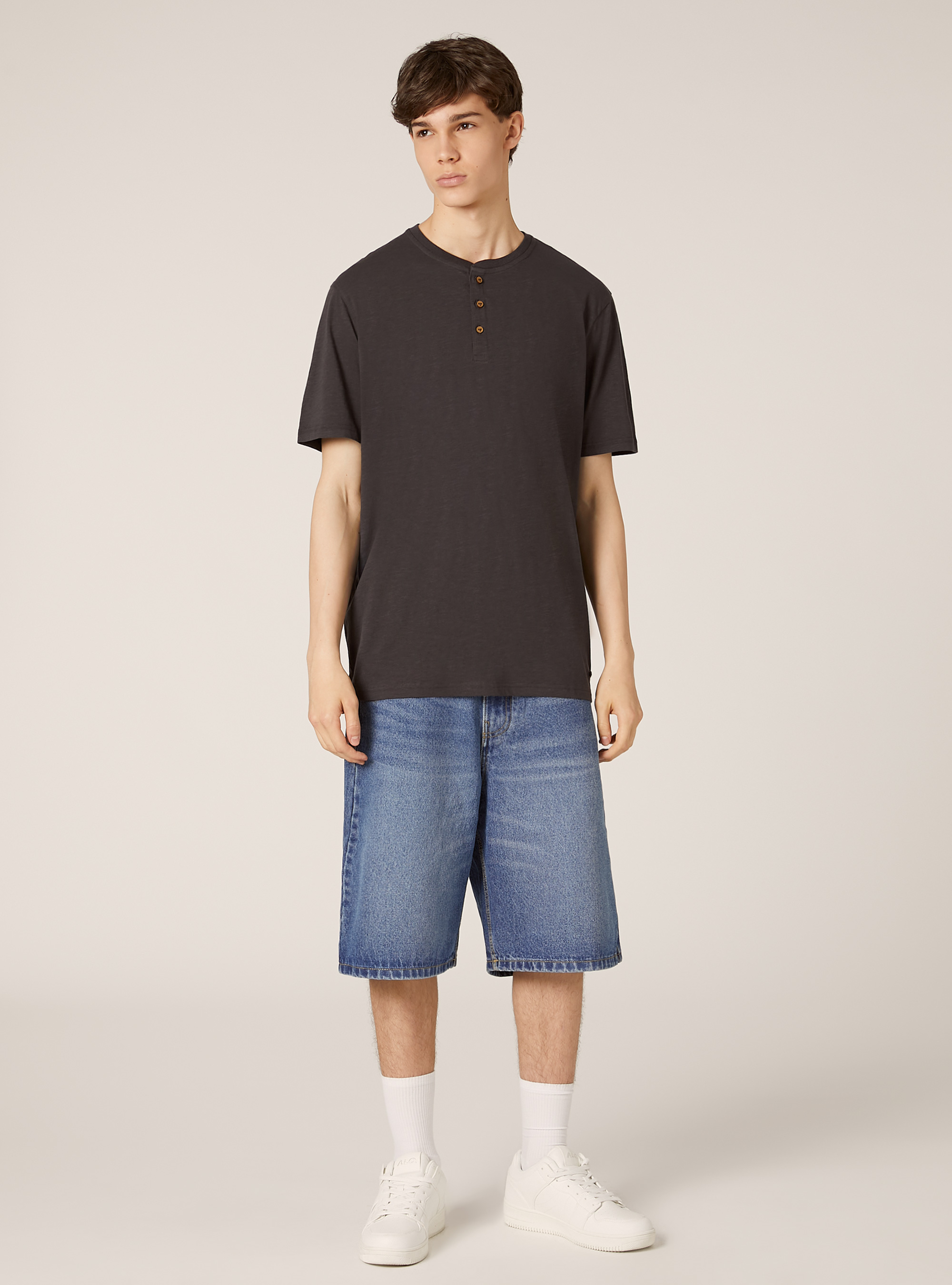 Cotton seraphim t-shirt, BK3 BLACK CHARCOAL